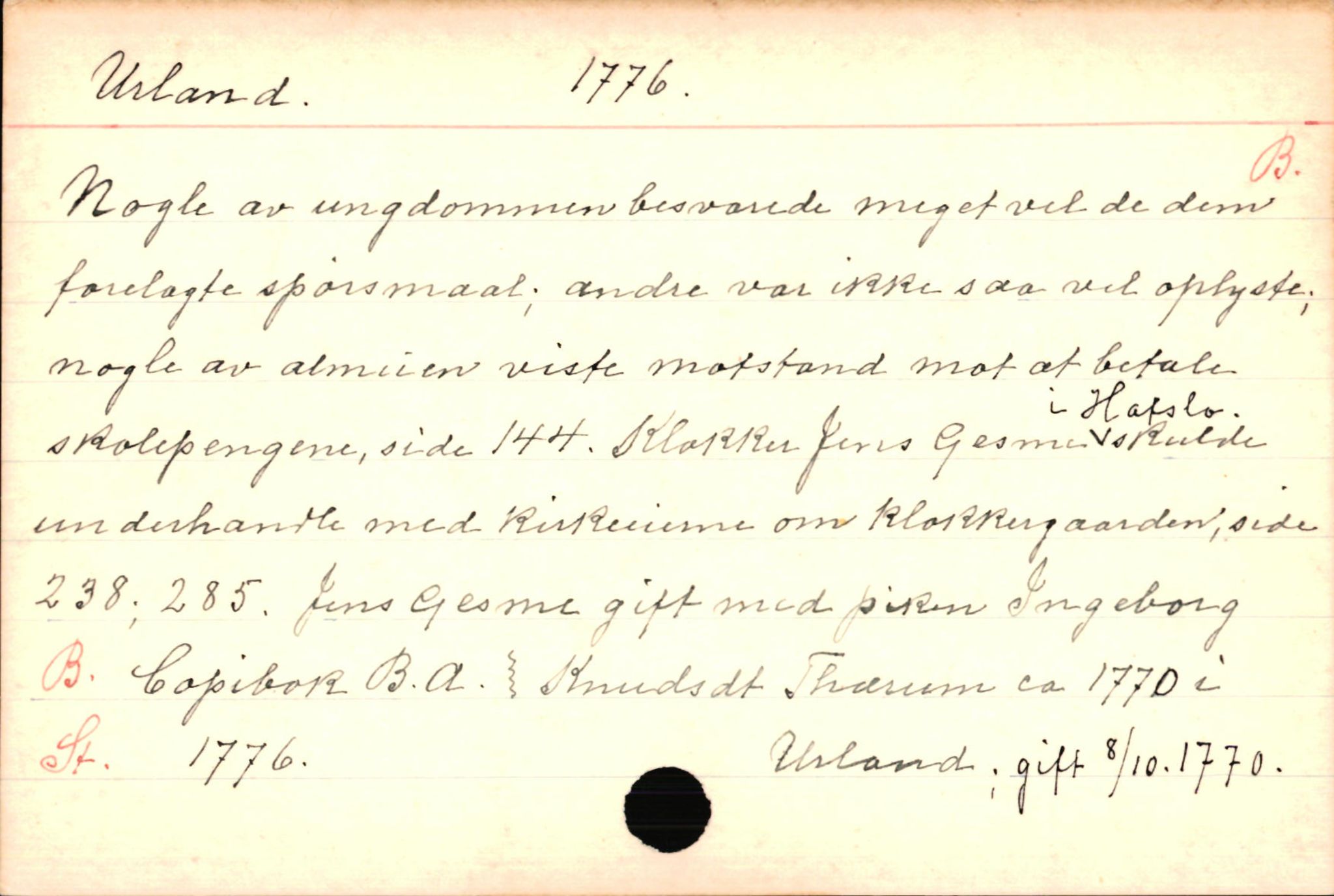 Haugen, Johannes - lærer, AV/SAB-SAB/PA-0036/01/L0001: Om klokkere og lærere, 1521-1904, s. 9157