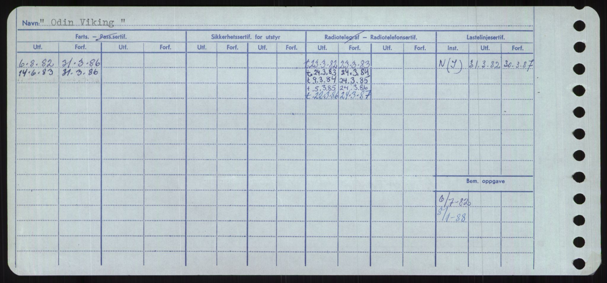 Sjøfartsdirektoratet med forløpere, Skipsmålingen, RA/S-1627/H/Ha/L0004/0002: Fartøy, Mas-R / Fartøy, Odin-R, s. 12