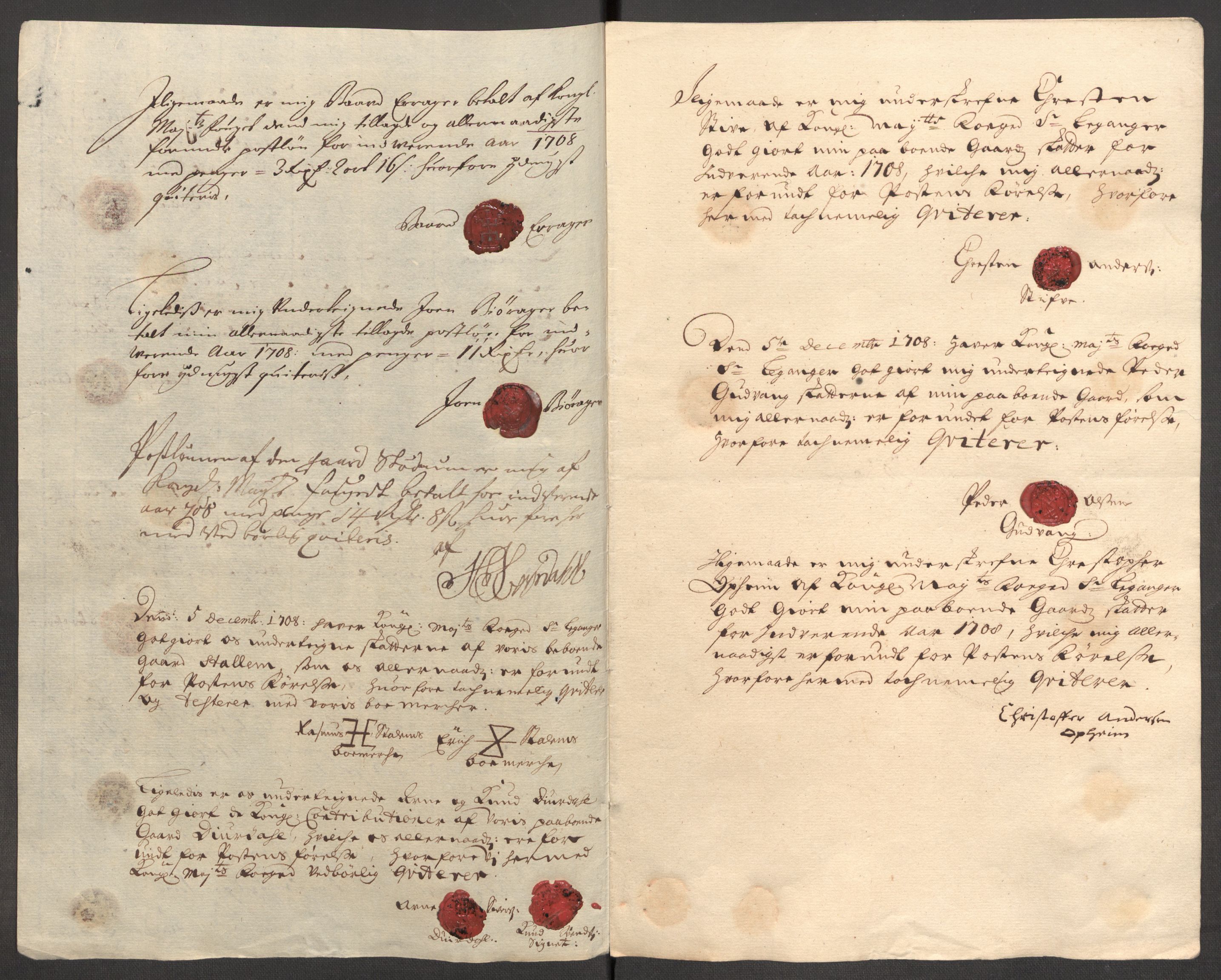 Rentekammeret inntil 1814, Reviderte regnskaper, Fogderegnskap, RA/EA-4092/R52/L3315: Fogderegnskap Sogn, 1708, s. 164