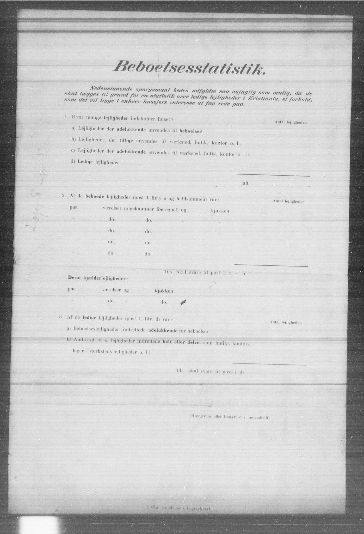 OBA, Kommunal folketelling 31.12.1902 for Kristiania kjøpstad, 1902, s. 9898