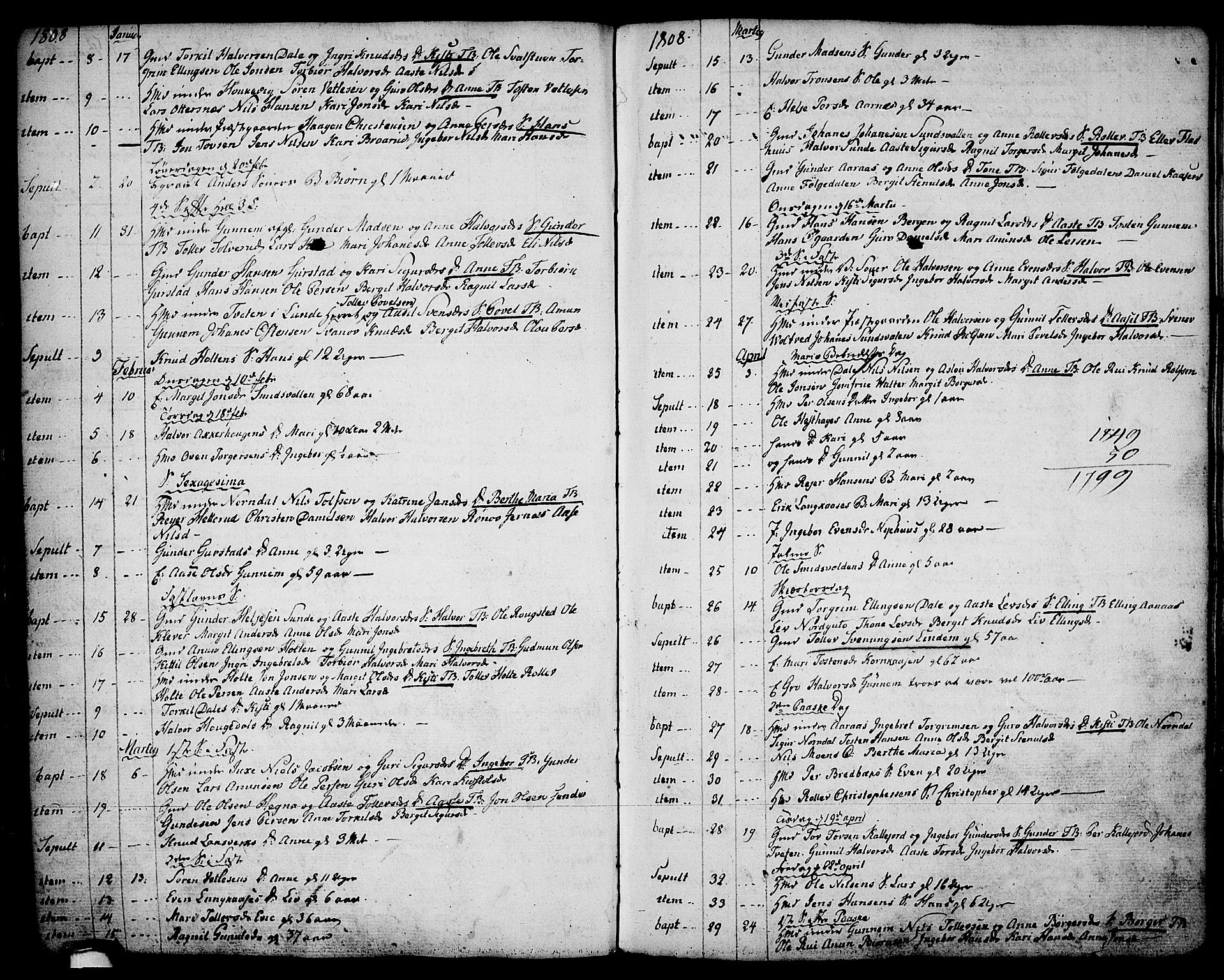 Sauherad kirkebøker, AV/SAKO-A-298/F/Fa/L0004: Ministerialbok nr. I 4, 1767-1814