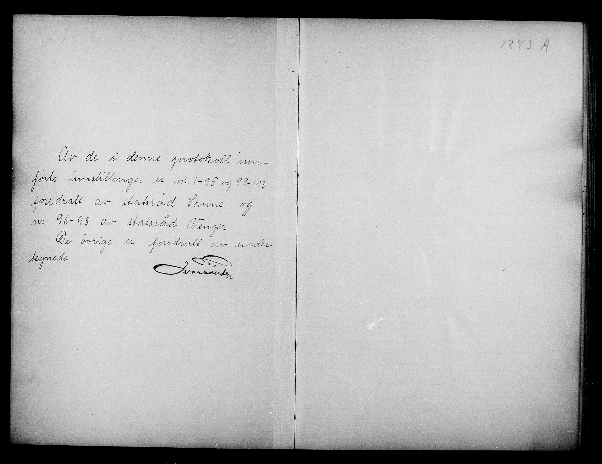 Kirke- og undervisningsdepartementet, Kontoret  for kirke og geistlighet A, AV/RA-S-1007/A/Aa/L0342: Referatprotokoll bd. 1. Ref.nr. 1-157, 1924