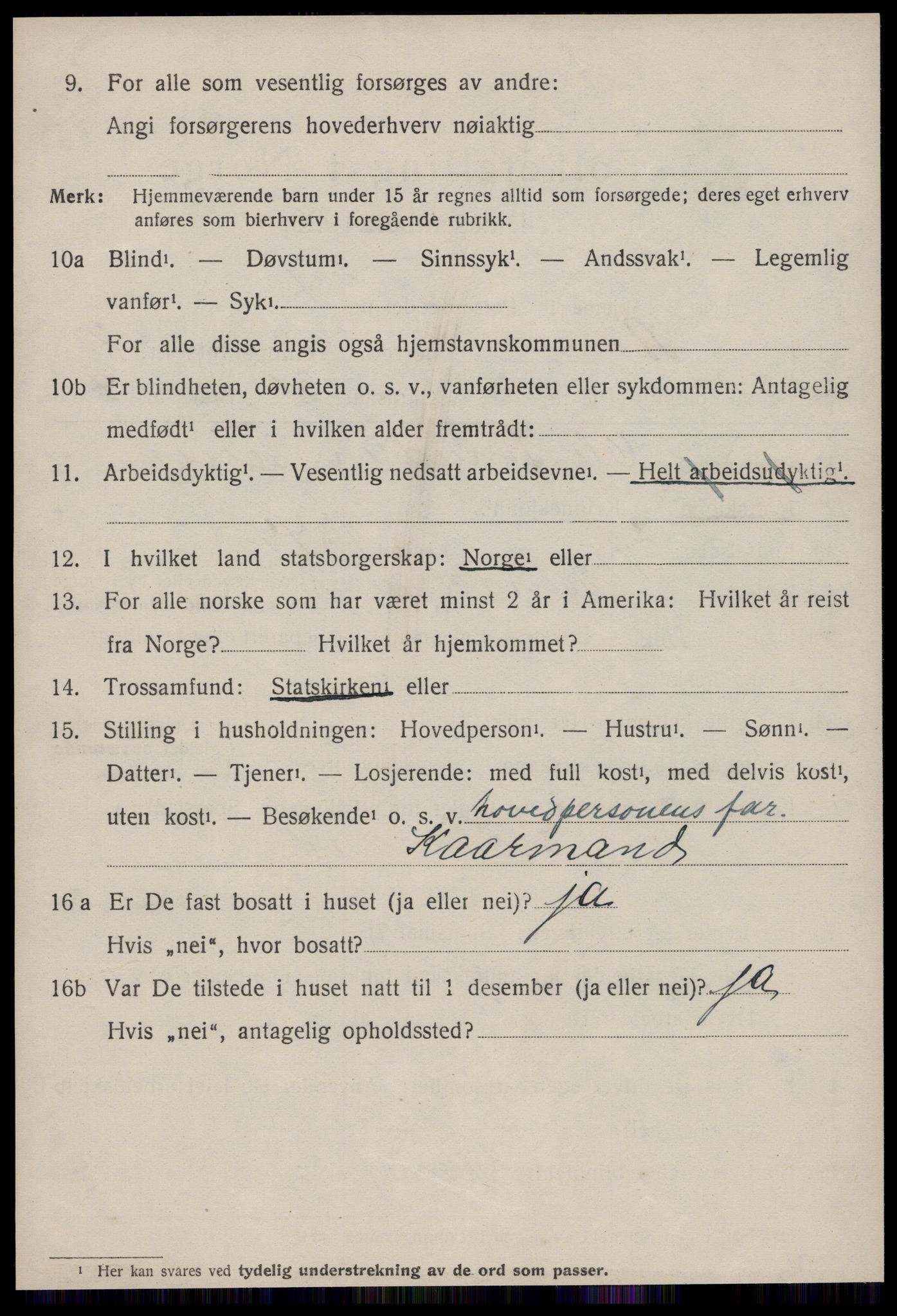 SAT, Folketelling 1920 for 1569 Aure herred, 1920, s. 1243