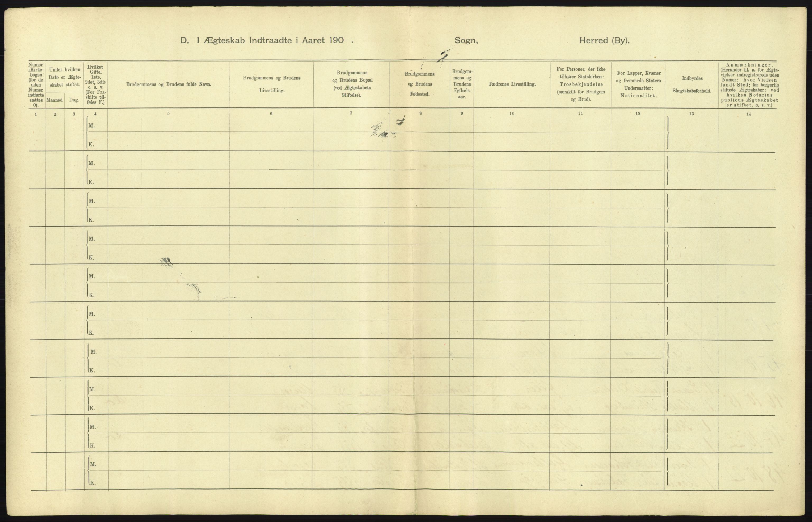 Statistisk sentralbyrå, Sosiodemografiske emner, Befolkning, AV/RA-S-2228/D/Df/Dfa/Dfac/L0007b: Kristiania: Gifte, 1905, s. 375