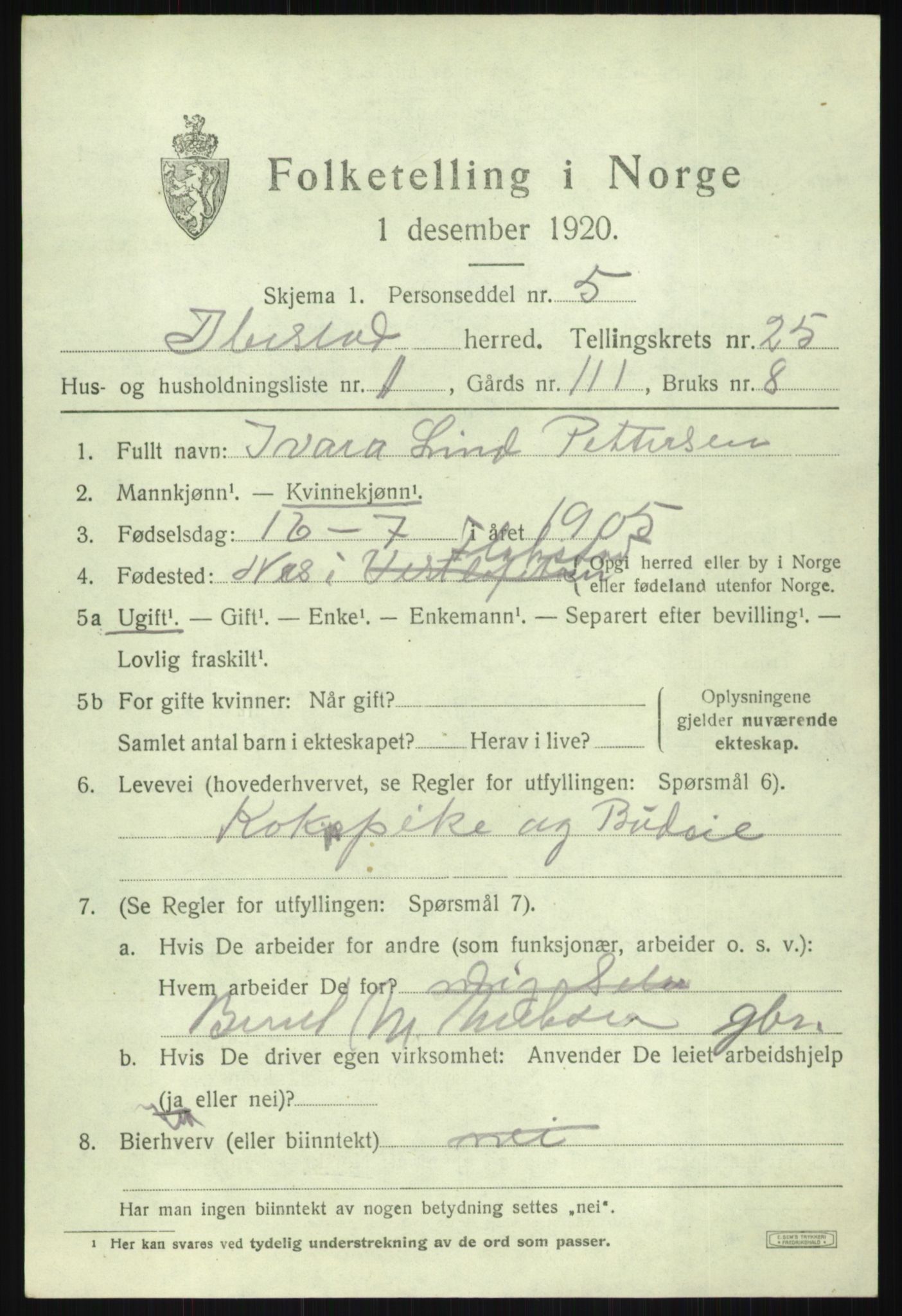 SATØ, Folketelling 1920 for 1917 Ibestad herred, 1920, s. 13242