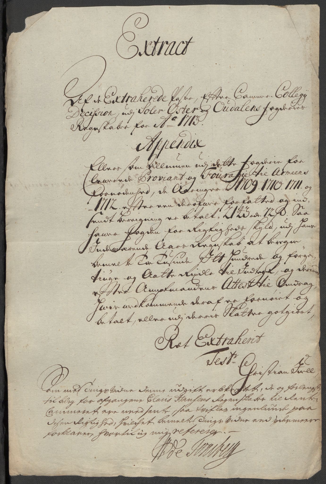 Rentekammeret inntil 1814, Reviderte regnskaper, Fogderegnskap, RA/EA-4092/R13/L0857: Fogderegnskap Solør, Odal og Østerdal, 1718, s. 312