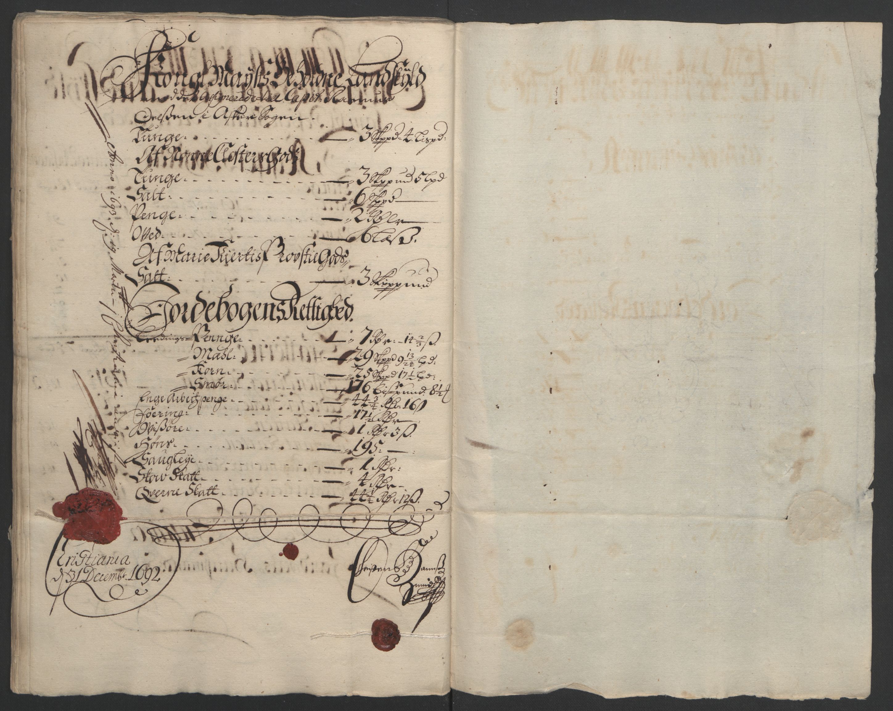 Rentekammeret inntil 1814, Reviderte regnskaper, Fogderegnskap, AV/RA-EA-4092/R08/L0426: Fogderegnskap Aker, 1692-1693, s. 68