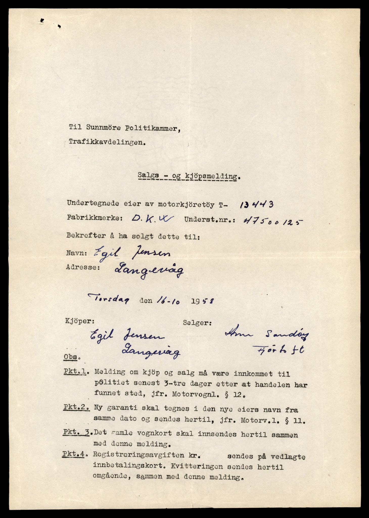 Møre og Romsdal vegkontor - Ålesund trafikkstasjon, AV/SAT-A-4099/F/Fe/L0039: Registreringskort for kjøretøy T 13361 - T 13530, 1927-1998, s. 1405