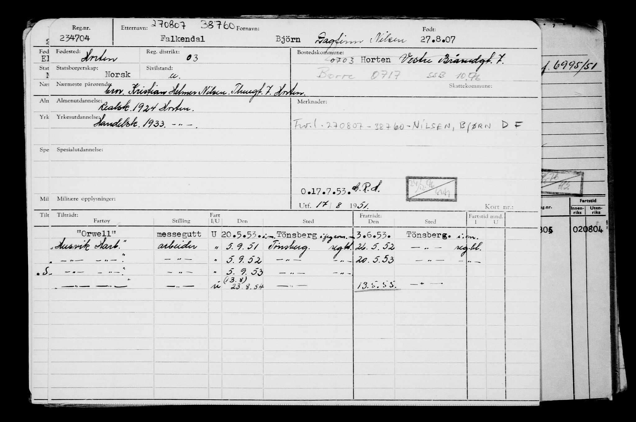 Direktoratet for sjømenn, AV/RA-S-3545/G/Gb/L0072: Hovedkort, 1907, s. 722