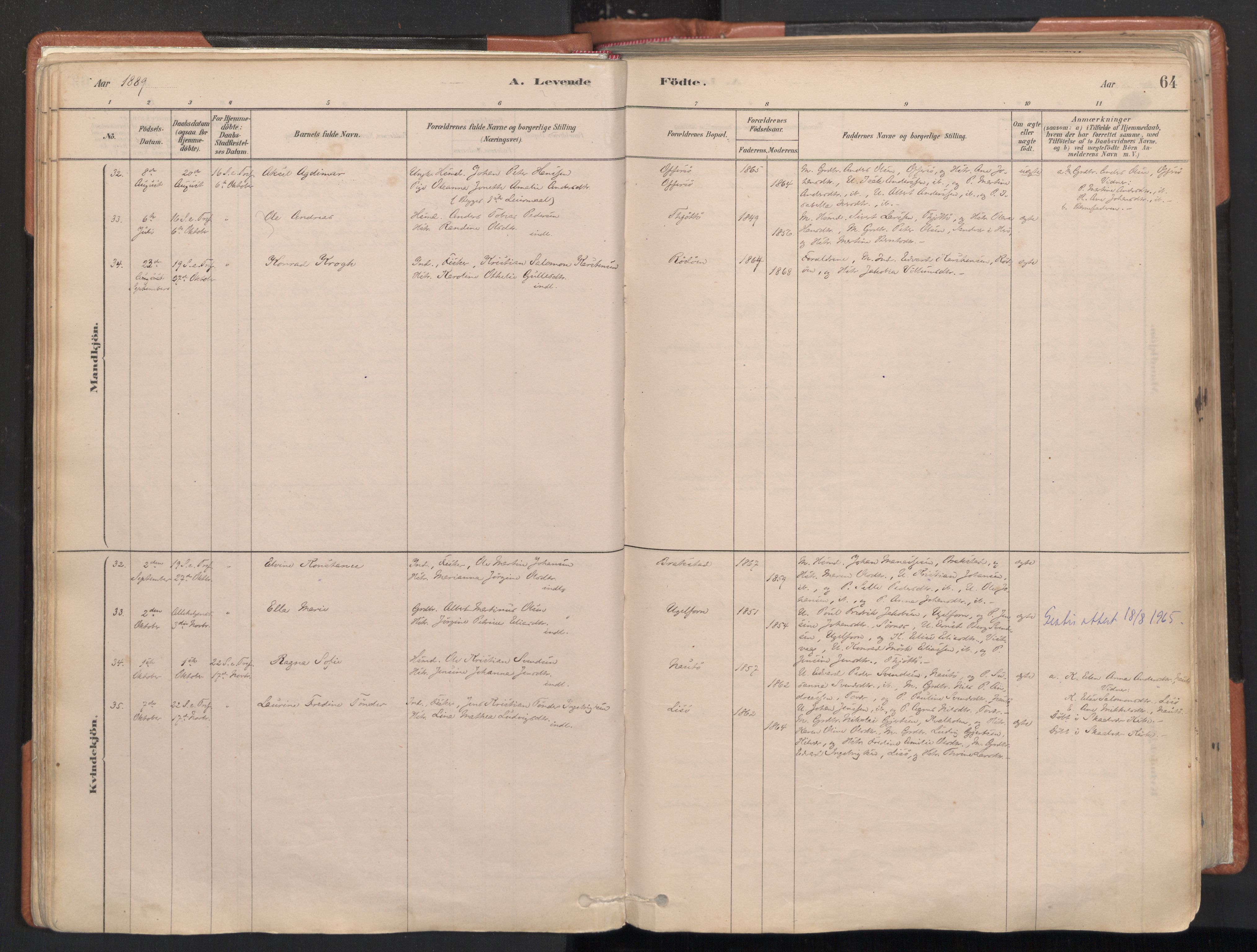 Ministerialprotokoller, klokkerbøker og fødselsregistre - Nordland, SAT/A-1459/817/L0264: Ministerialbok nr. 817A04, 1878-1907, s. 64