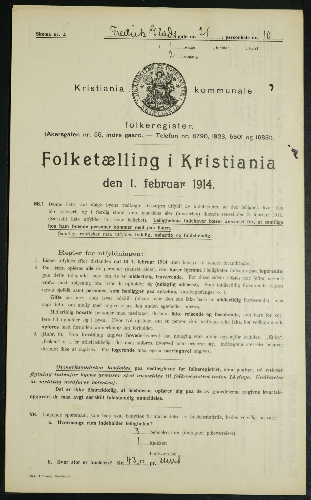 OBA, Kommunal folketelling 1.2.1914 for Kristiania, 1914, s. 26770