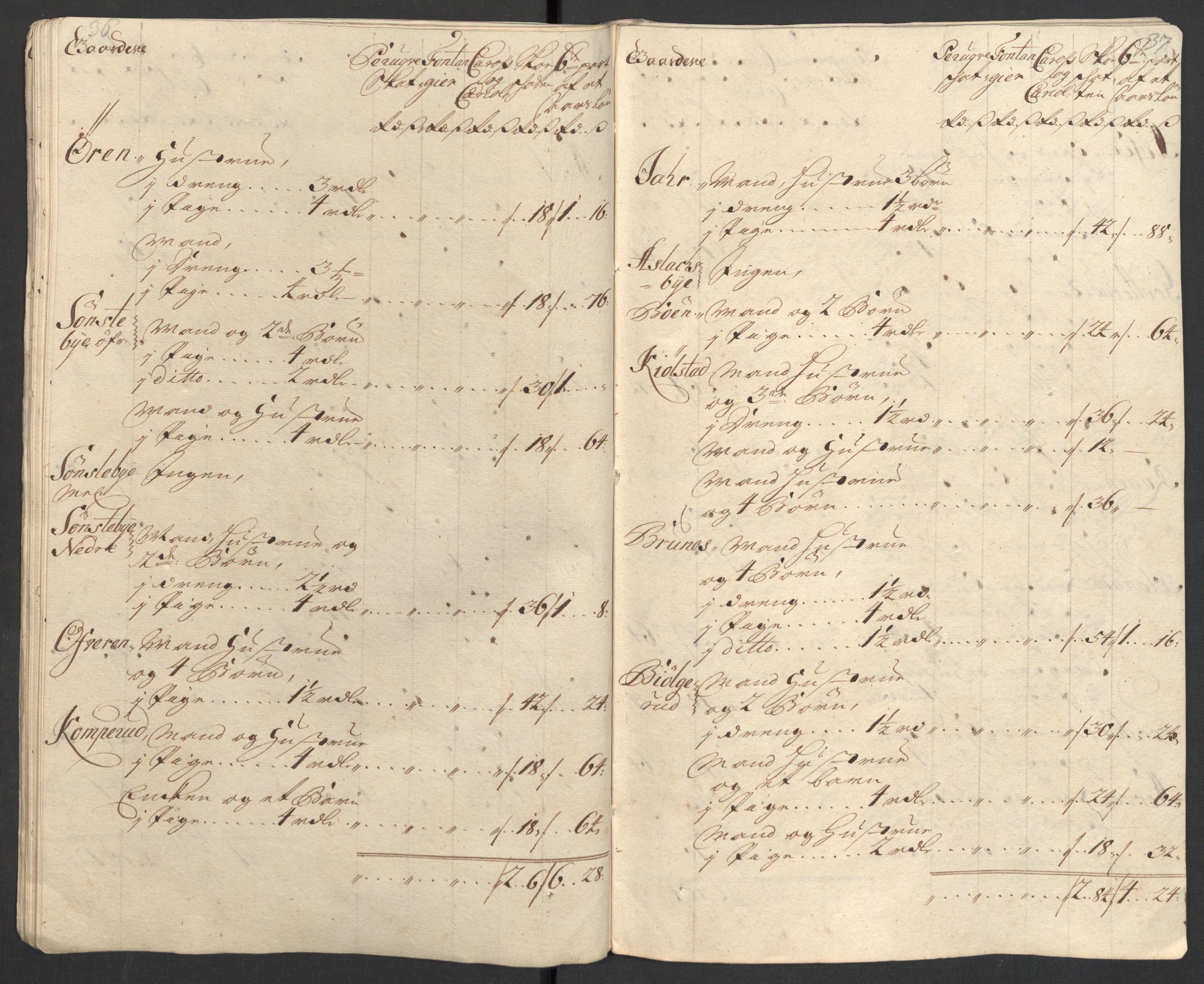 Rentekammeret inntil 1814, Reviderte regnskaper, Fogderegnskap, RA/EA-4092/R31/L1706: Fogderegnskap Hurum, Røyken, Eiker, Lier og Buskerud, 1711, s. 22