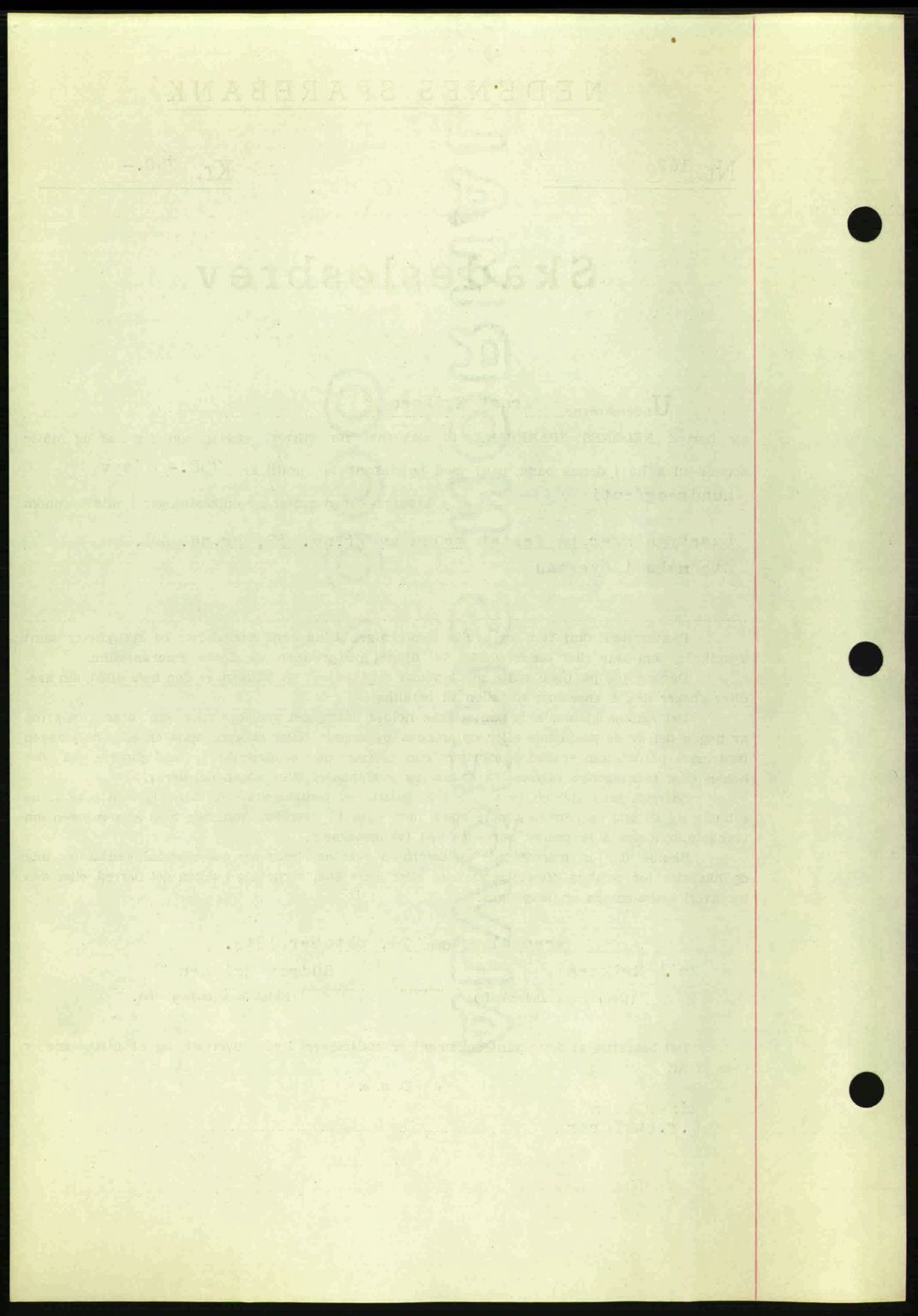 Nedenes sorenskriveri, SAK/1221-0006/G/Gb/Gbb/L0003: Pantebok nr. B3a, 1945-1945, Dagboknr: 743/1945