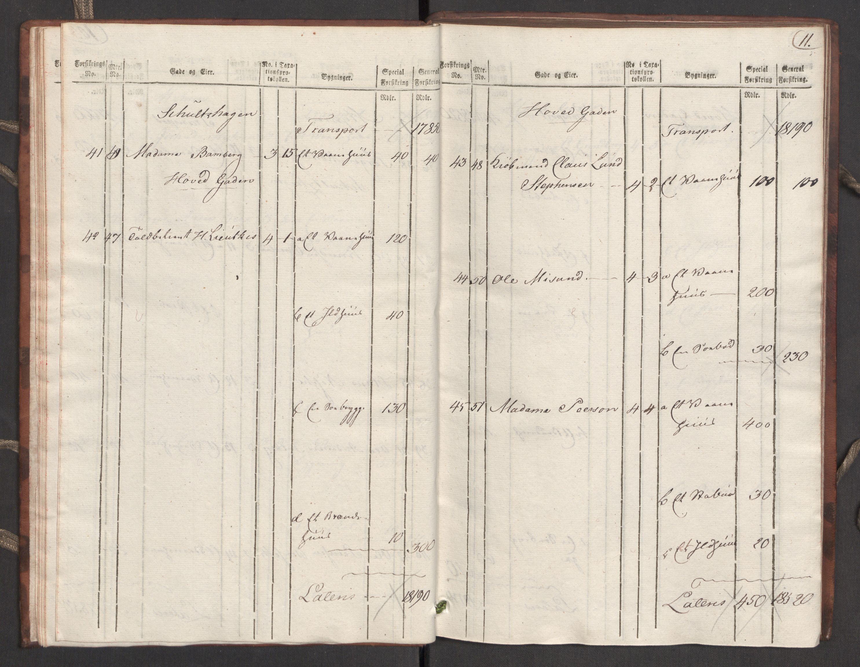Kommersekollegiet, Brannforsikringskontoret 1767-1814, AV/RA-EA-5458/F/Fa/L0039/0001: Molde / Branntakstprotokoll, 1807-1817