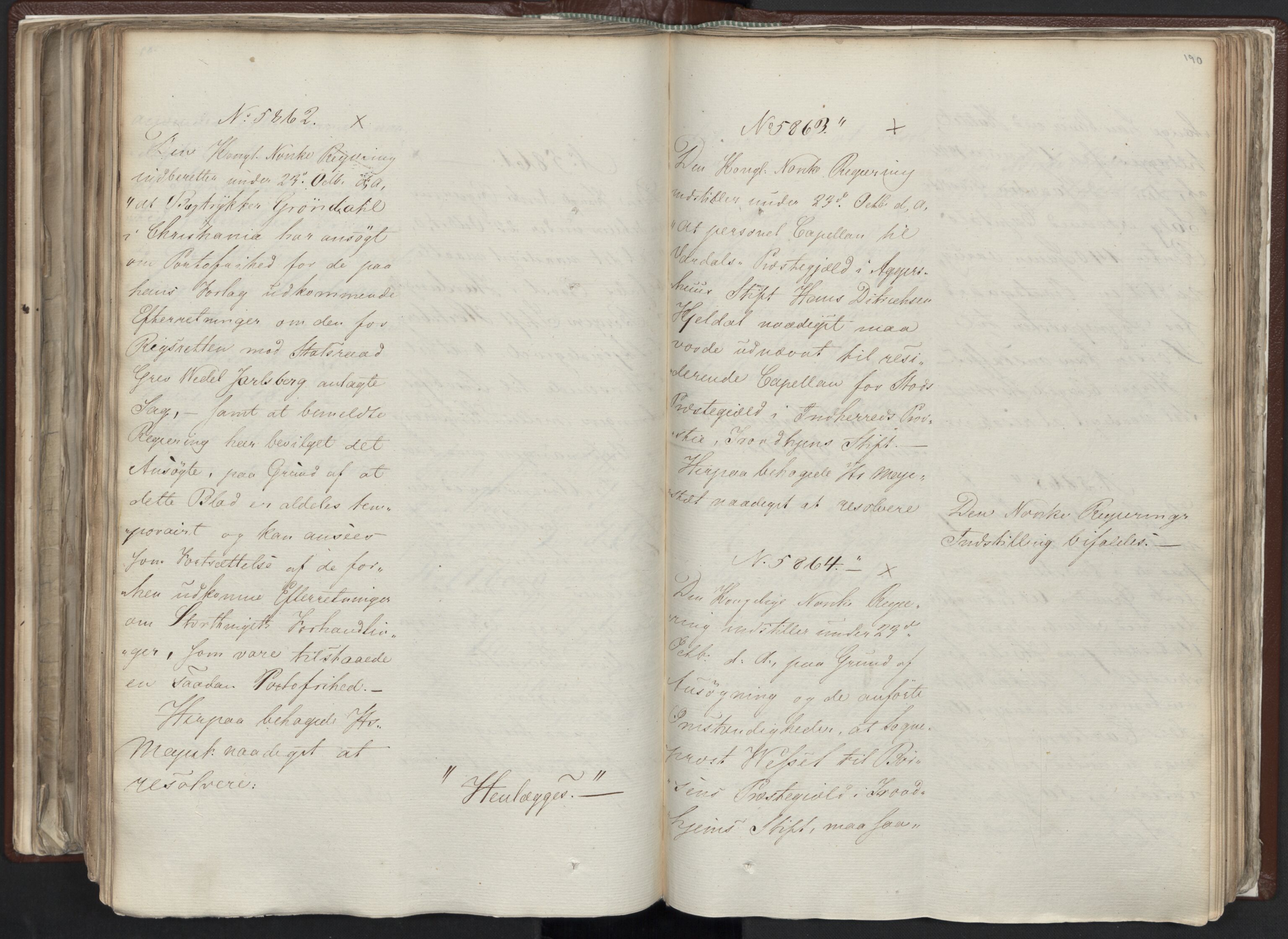Statsrådssekretariatet, AV/RA-S-1001/A/Ab/L0012: Kgl. res. nr. 5679-6008 II, 1821, s. 189b-190a