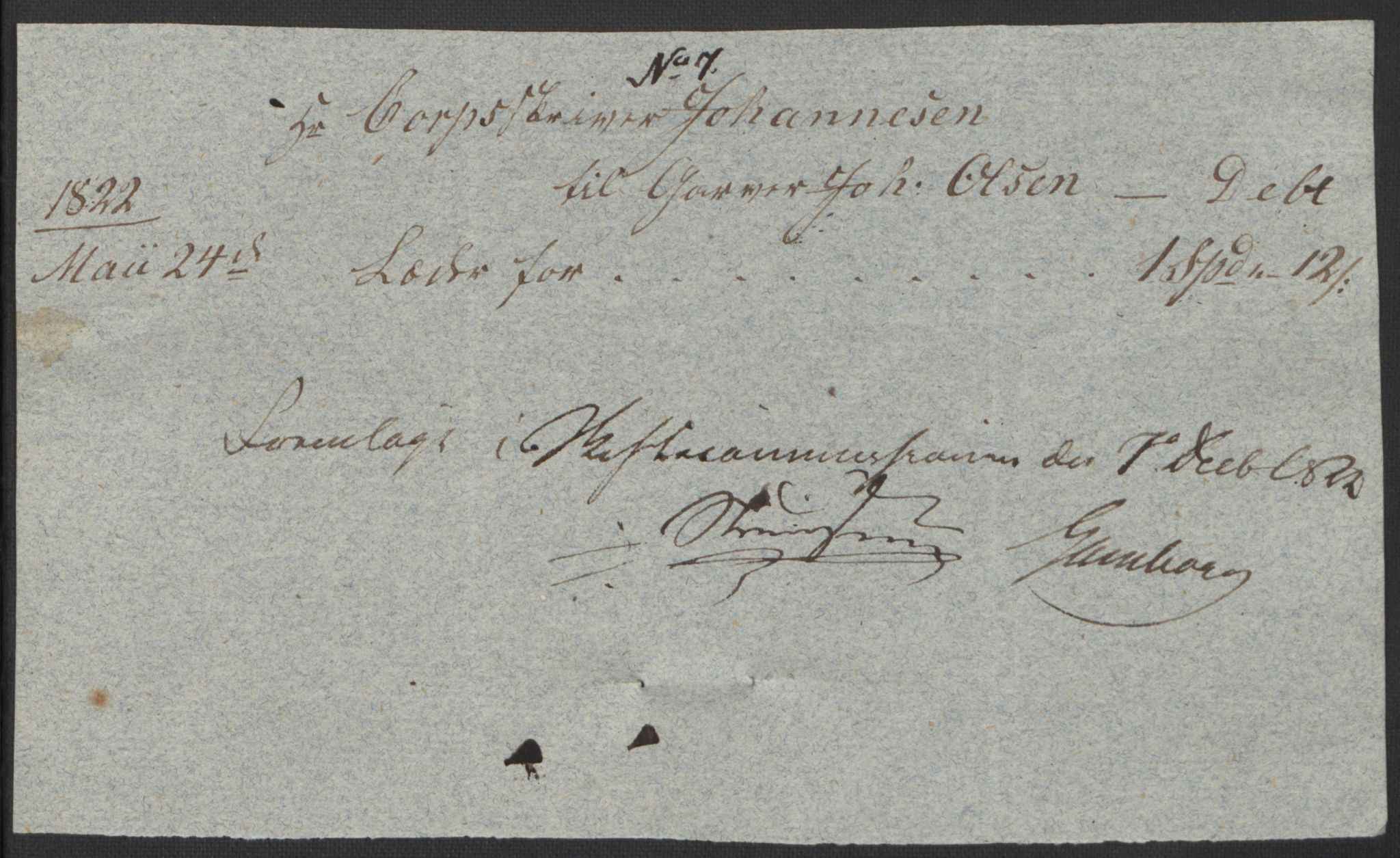 Forsvaret, Generalauditøren, AV/RA-RAFA-1772/F/Fj/Fjb/L0005: Skifter 1818 - 1823, 1818-1823, s. 181