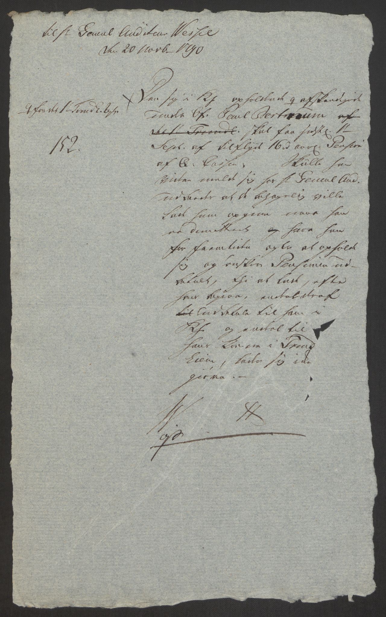Forsvaret, Den norske kvesthuskasse/krigshospitalkasse, AV/RA-RAFA-1887/F/Fa/L0008: Konsepter, 1790-1793, s. 296