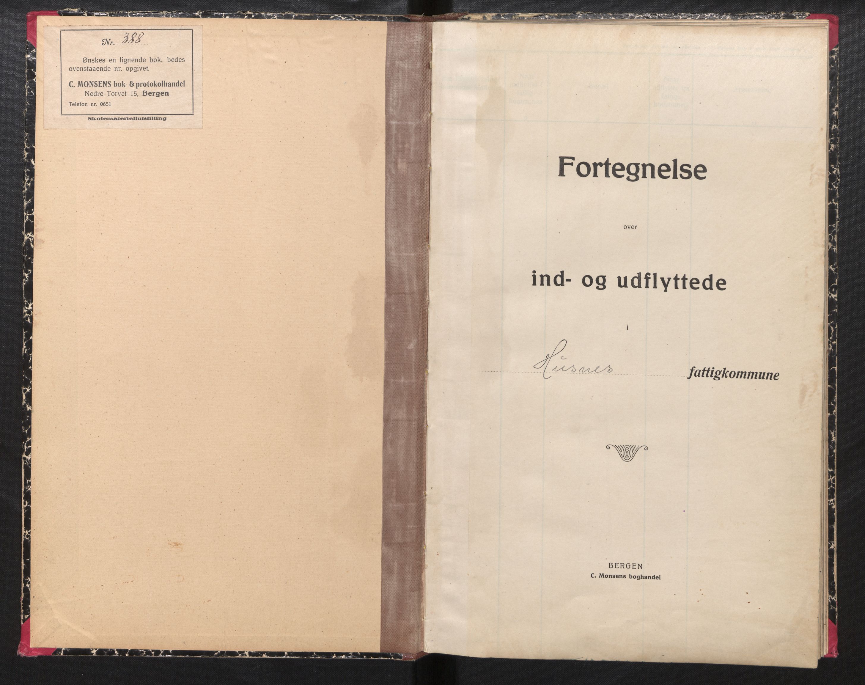 Lensmannen i Kvinnherad, SAB/A-33301/0020/L0004: Protokoll over inn- og utflytte, 1927-1943