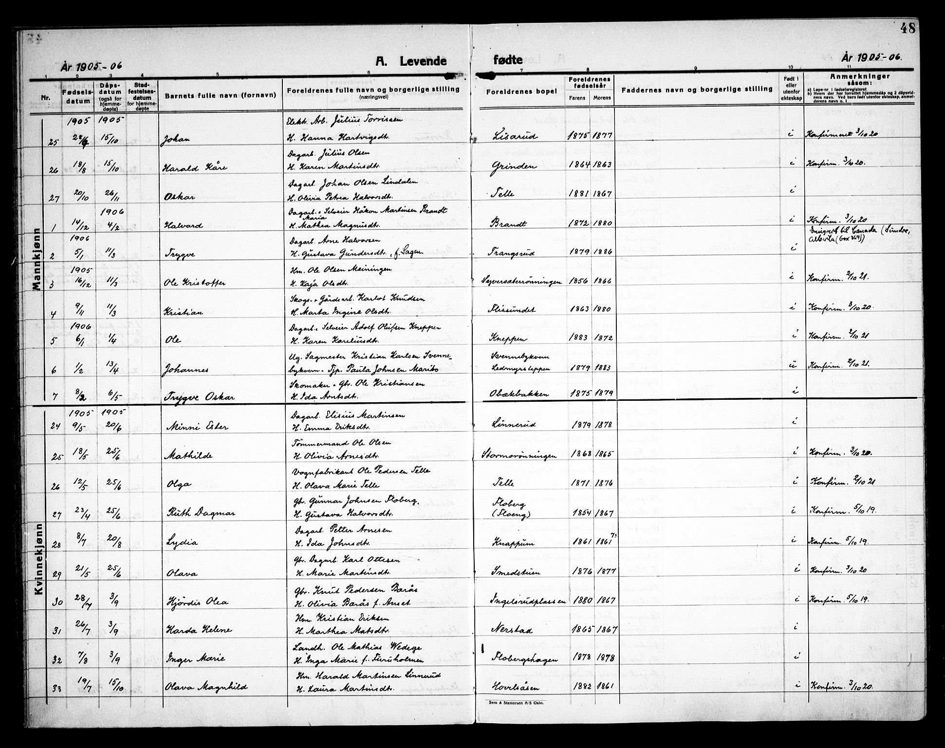 Åsnes prestekontor, AV/SAH-PREST-042/H/Ha/Haa/L0000C: Ministerialbok nr. 0A, 1890-1929, s. 48