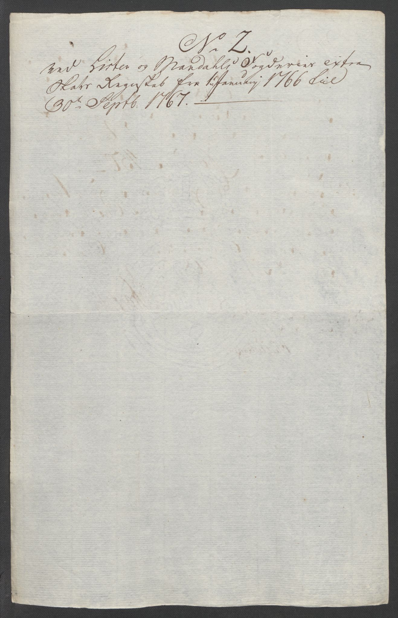 Rentekammeret inntil 1814, Reviderte regnskaper, Fogderegnskap, RA/EA-4092/R45/L2704: Ekstraskatten Lista og Mandal, 1762-1768, s. 227
