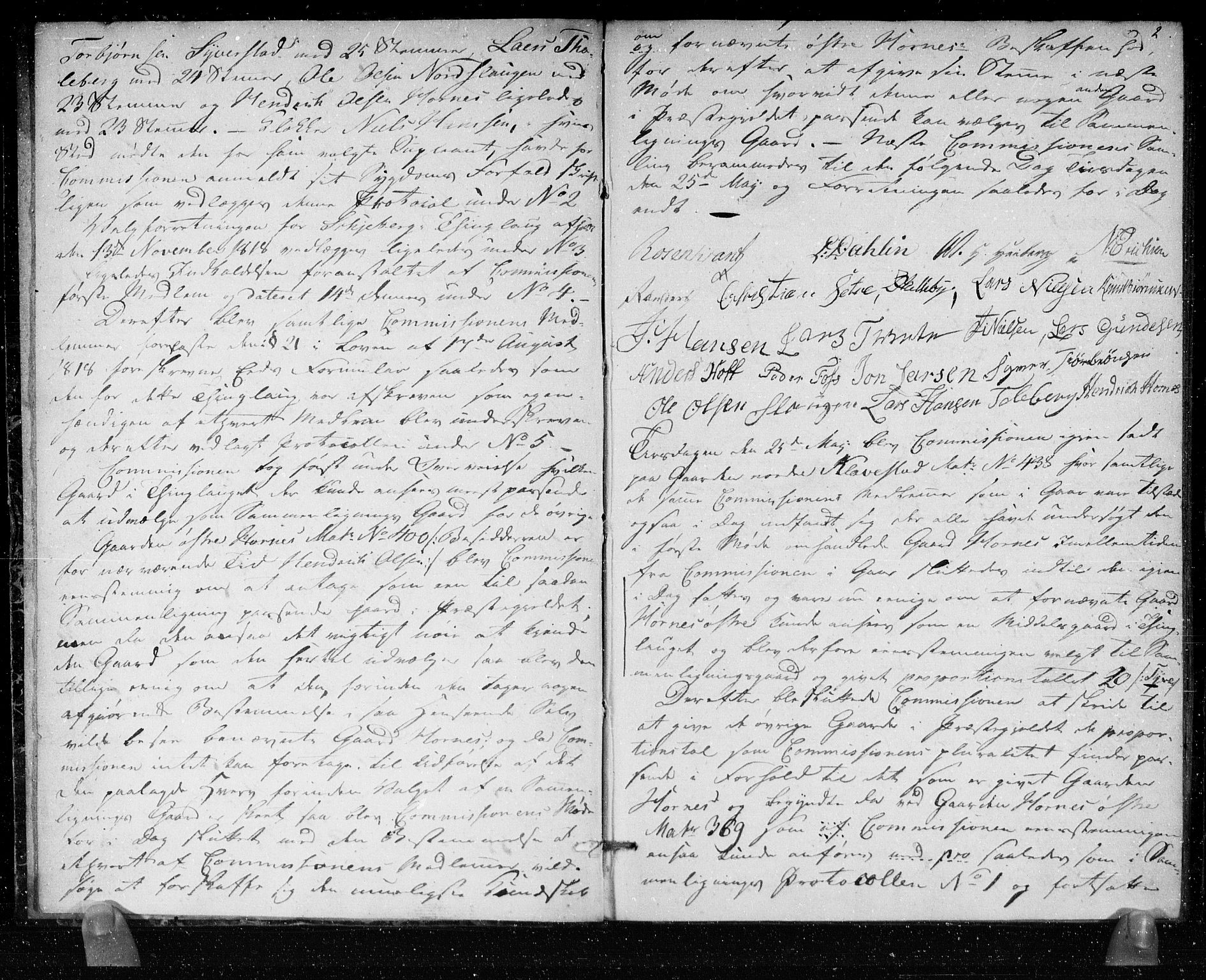 Hovedmatrikkelkommisjonen, AV/RA-S-1529, 1819-1831