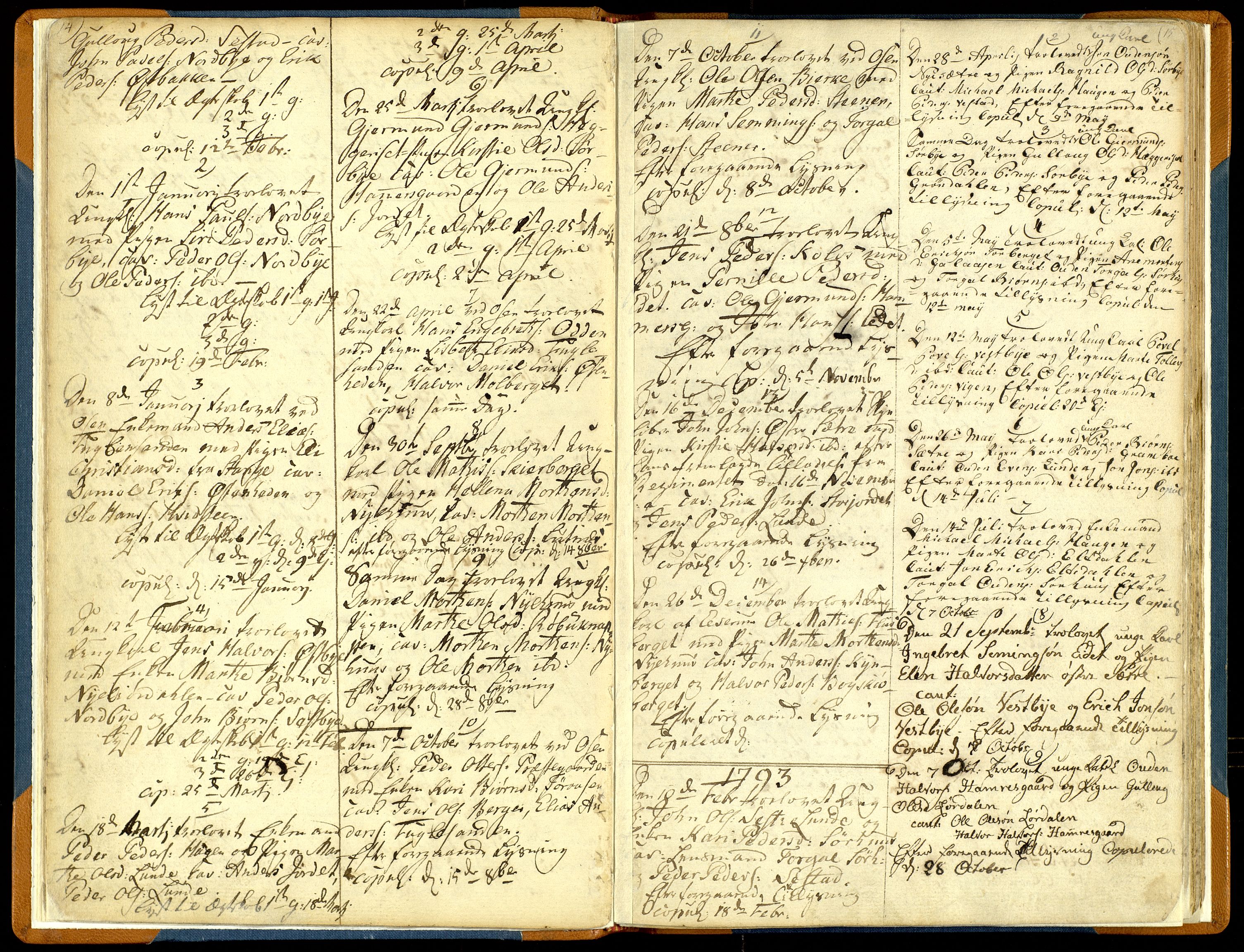 Trysil prestekontor, AV/SAH-PREST-046/H/Ha/Haa/L0001: Ministerialbok nr. 1, 1781-1800, s. 14-15