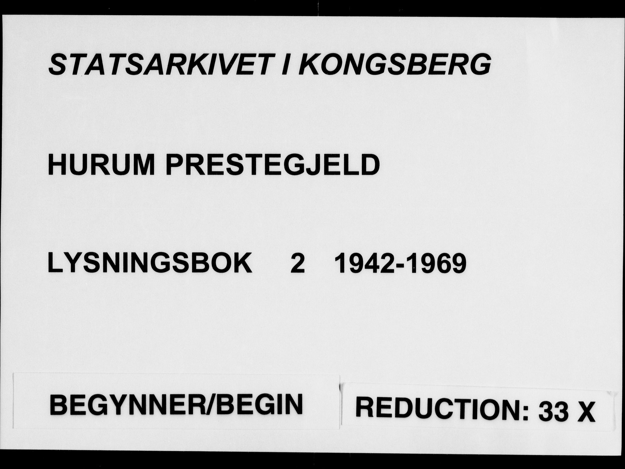 Hurum kirkebøker, SAKO/A-229/H/Ha/L0002: Lysningsprotokoll nr. 2, 1942-1969