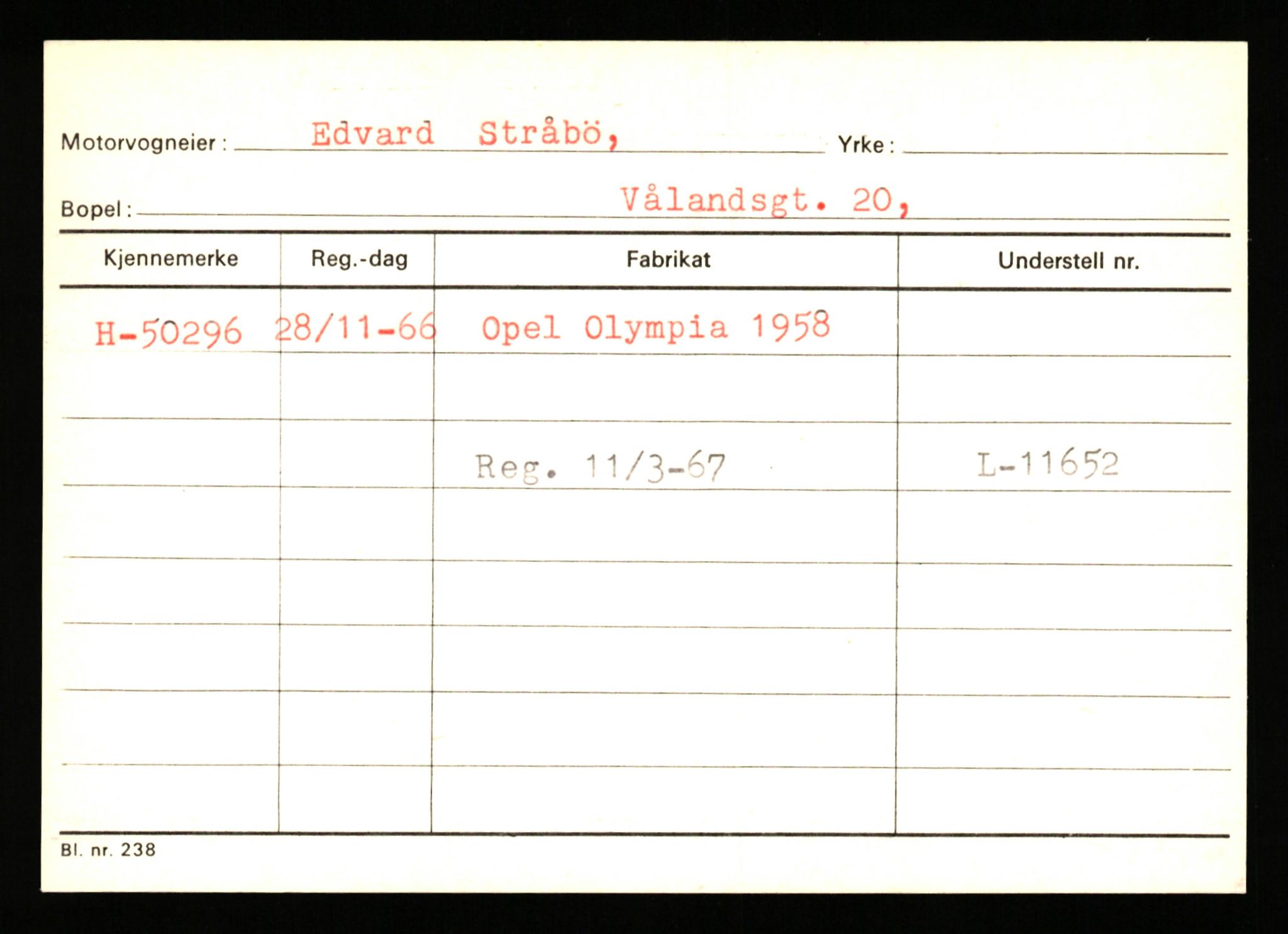 Stavanger trafikkstasjon, AV/SAST-A-101942/0/G/L0007: Registreringsnummer: 49019 - 67460, 1930-1971, s. 259