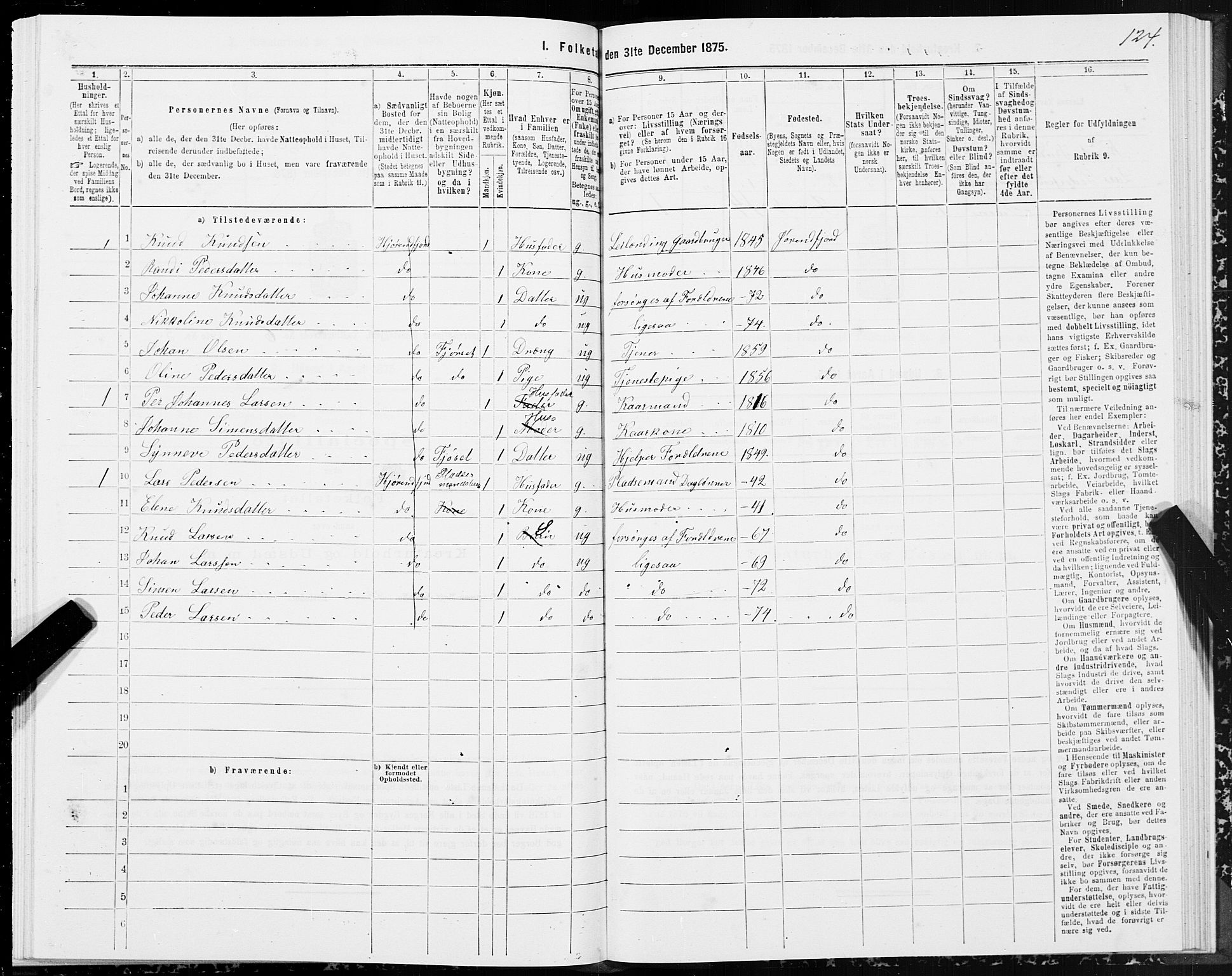 SAT, Folketelling 1875 for 1522P Hjørundfjord prestegjeld, 1875, s. 2124