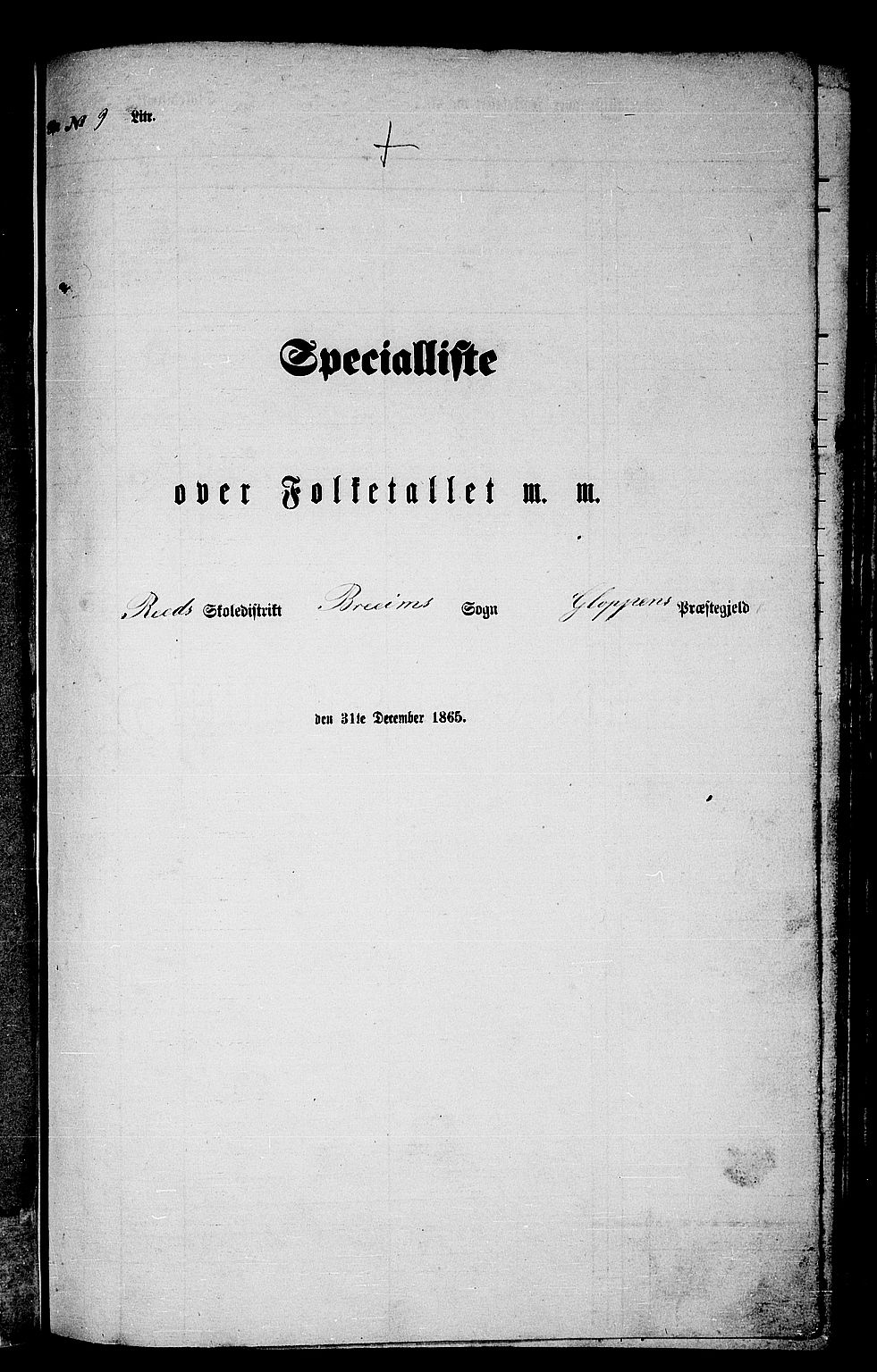 RA, Folketelling 1865 for 1445P Gloppen prestegjeld, 1865, s. 136