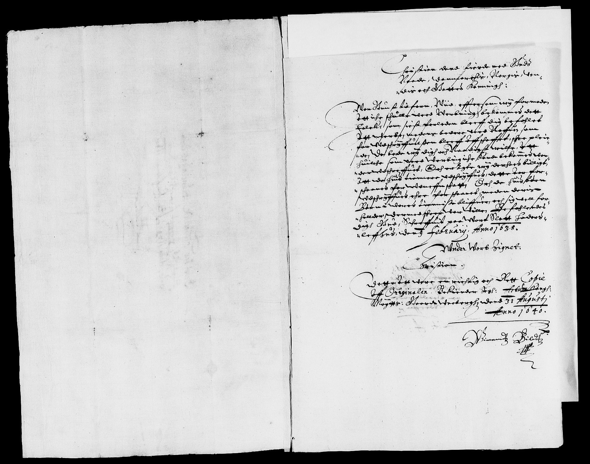 Rentekammeret inntil 1814, Reviderte regnskaper, Lensregnskaper, AV/RA-EA-5023/R/Rb/Rbl/L0007: Brunla len, 1637-1641