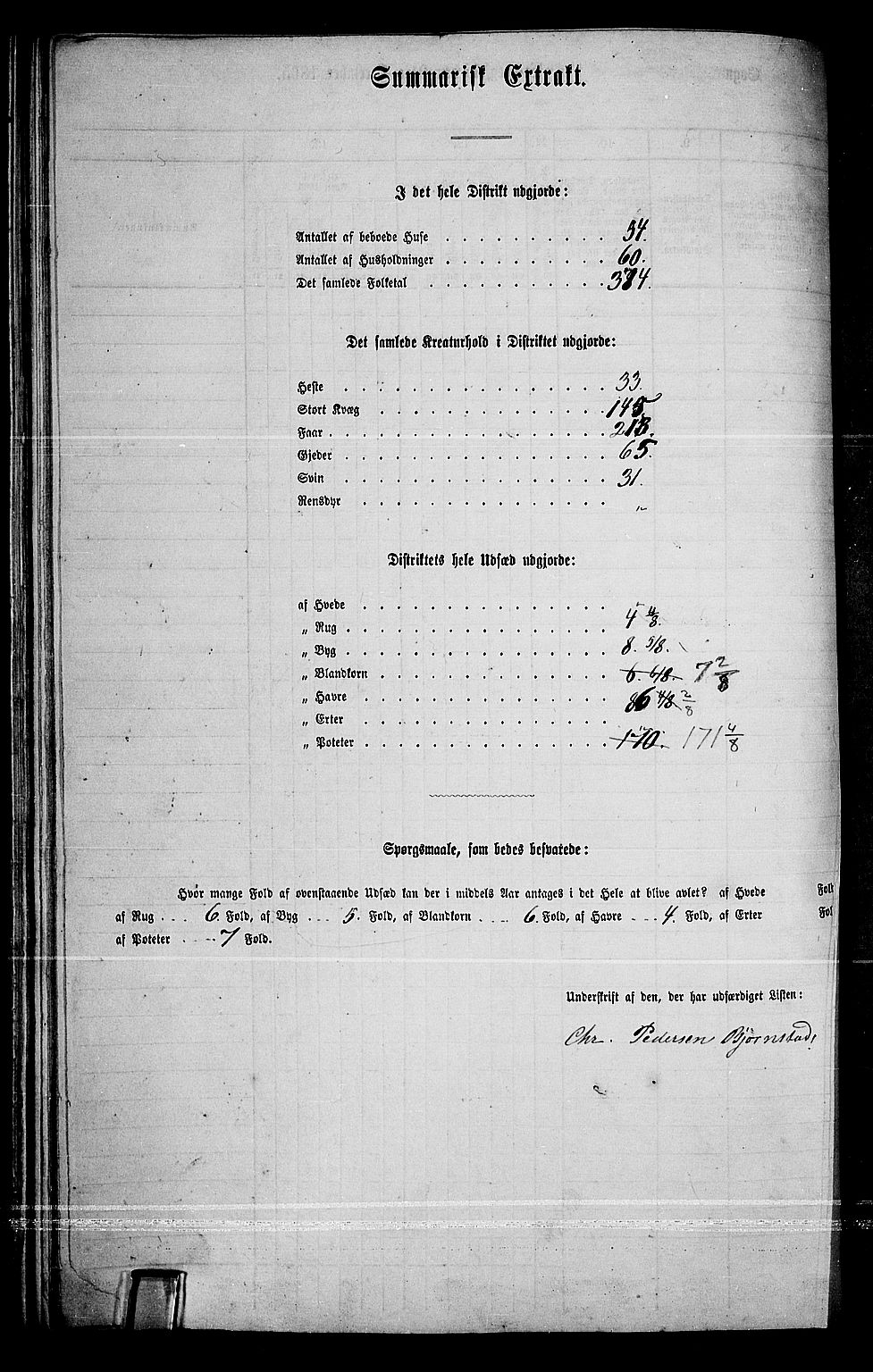 RA, Folketelling 1865 for 0420P Eidskog prestegjeld, 1865, s. 105