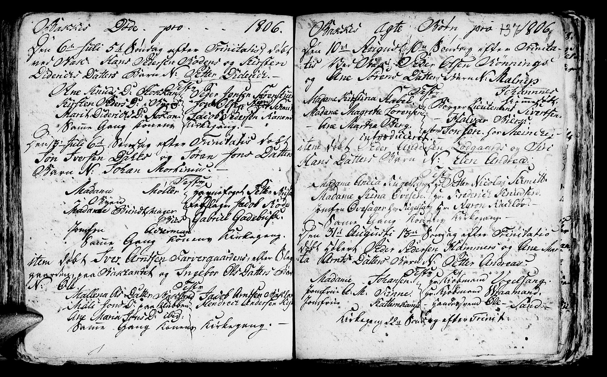 Ministerialprotokoller, klokkerbøker og fødselsregistre - Sør-Trøndelag, SAT/A-1456/604/L0218: Klokkerbok nr. 604C01, 1754-1819, s. 137