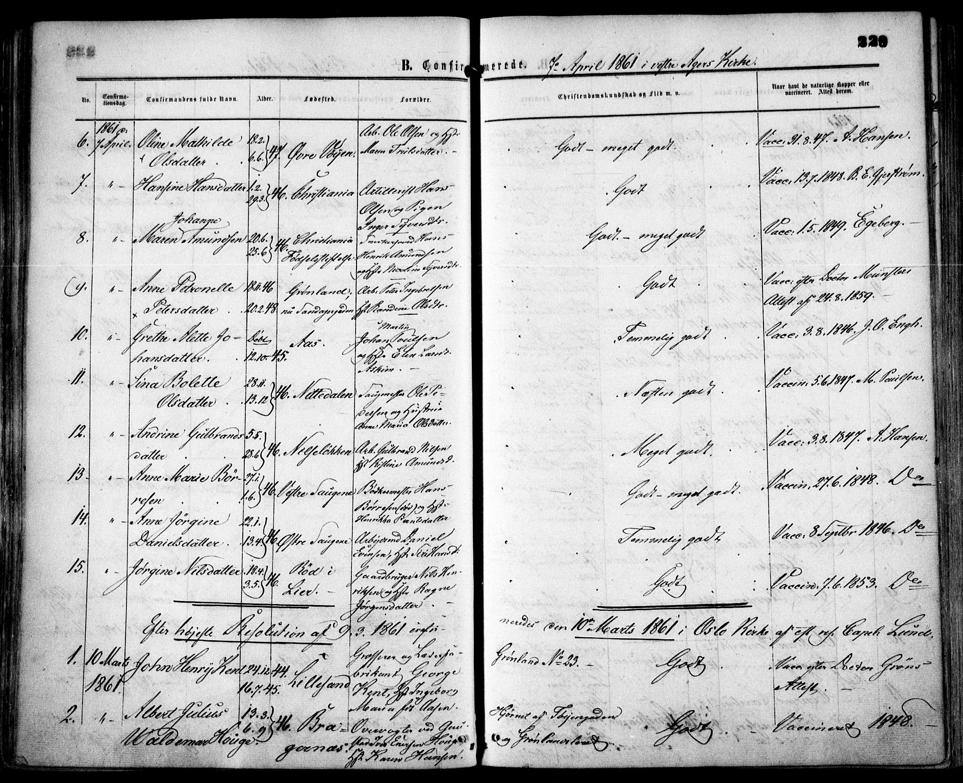 Grønland prestekontor Kirkebøker, AV/SAO-A-10848/F/Fa/L0001: Ministerialbok nr. 1, 1859-1861, s. 229