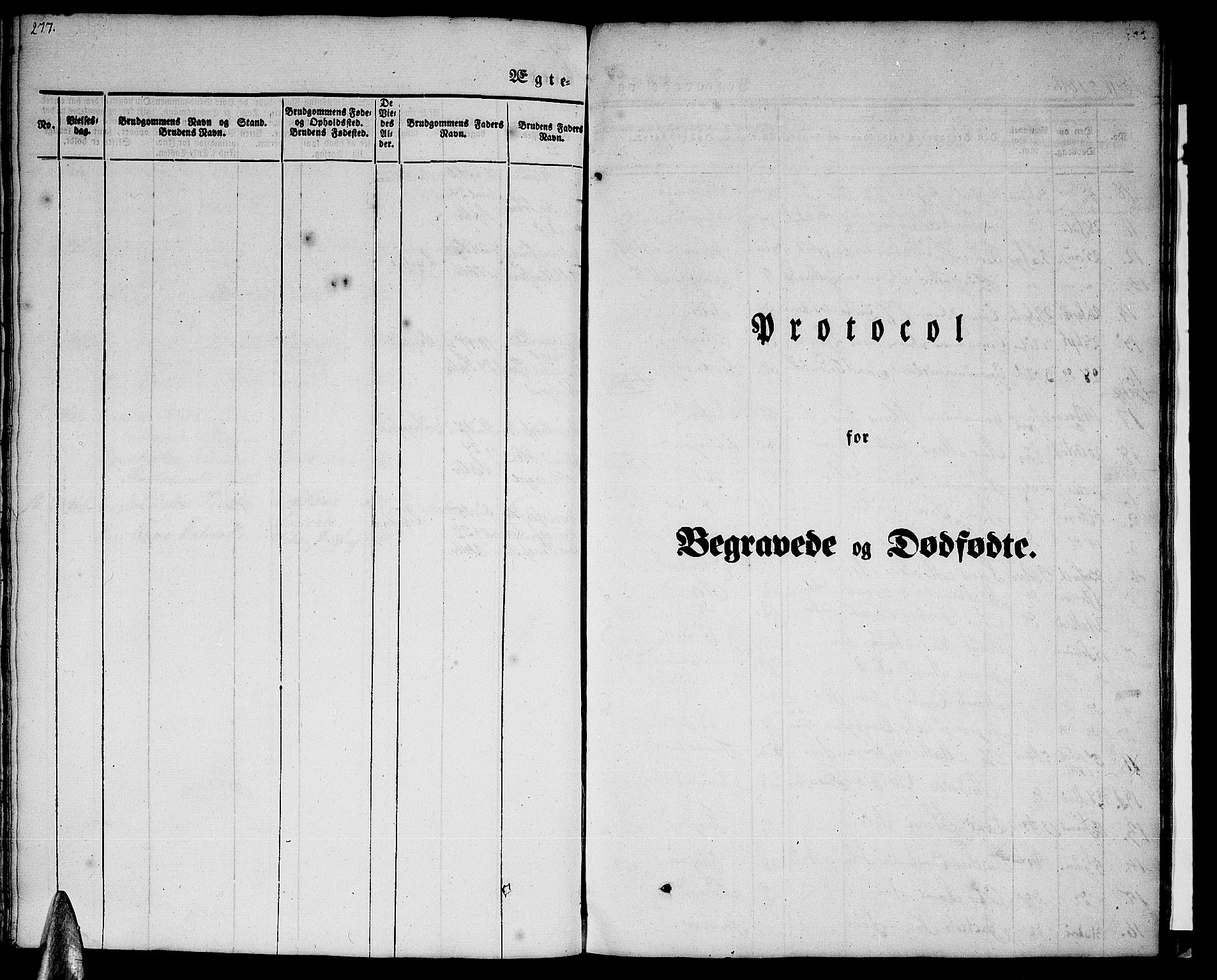 Ministerialprotokoller, klokkerbøker og fødselsregistre - Nordland, SAT/A-1459/846/L0652: Klokkerbok nr. 846C02, 1841-1871, s. 277