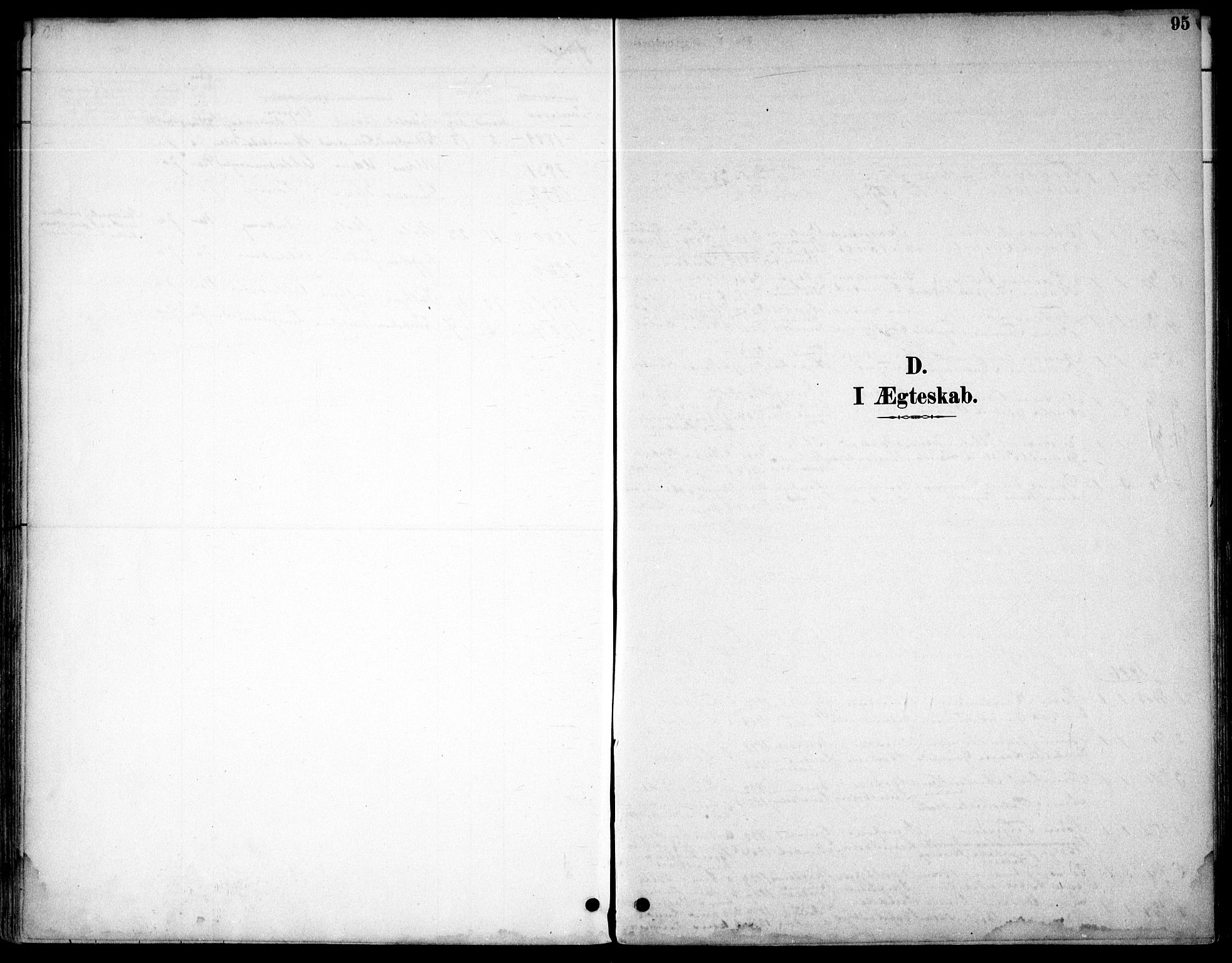 Hommedal sokneprestkontor, SAK/1111-0023/F/Fb/Fbb/L0007: Klokkerbok nr. B 7, 1885-1904, s. 95