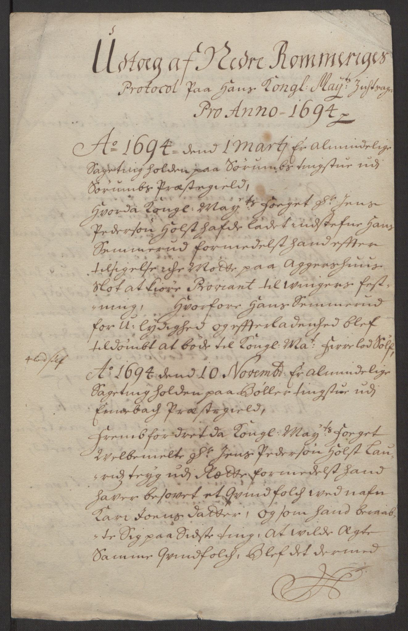 Rentekammeret inntil 1814, Reviderte regnskaper, Fogderegnskap, RA/EA-4092/R11/L0579: Fogderegnskap Nedre Romerike, 1694-1695, s. 24