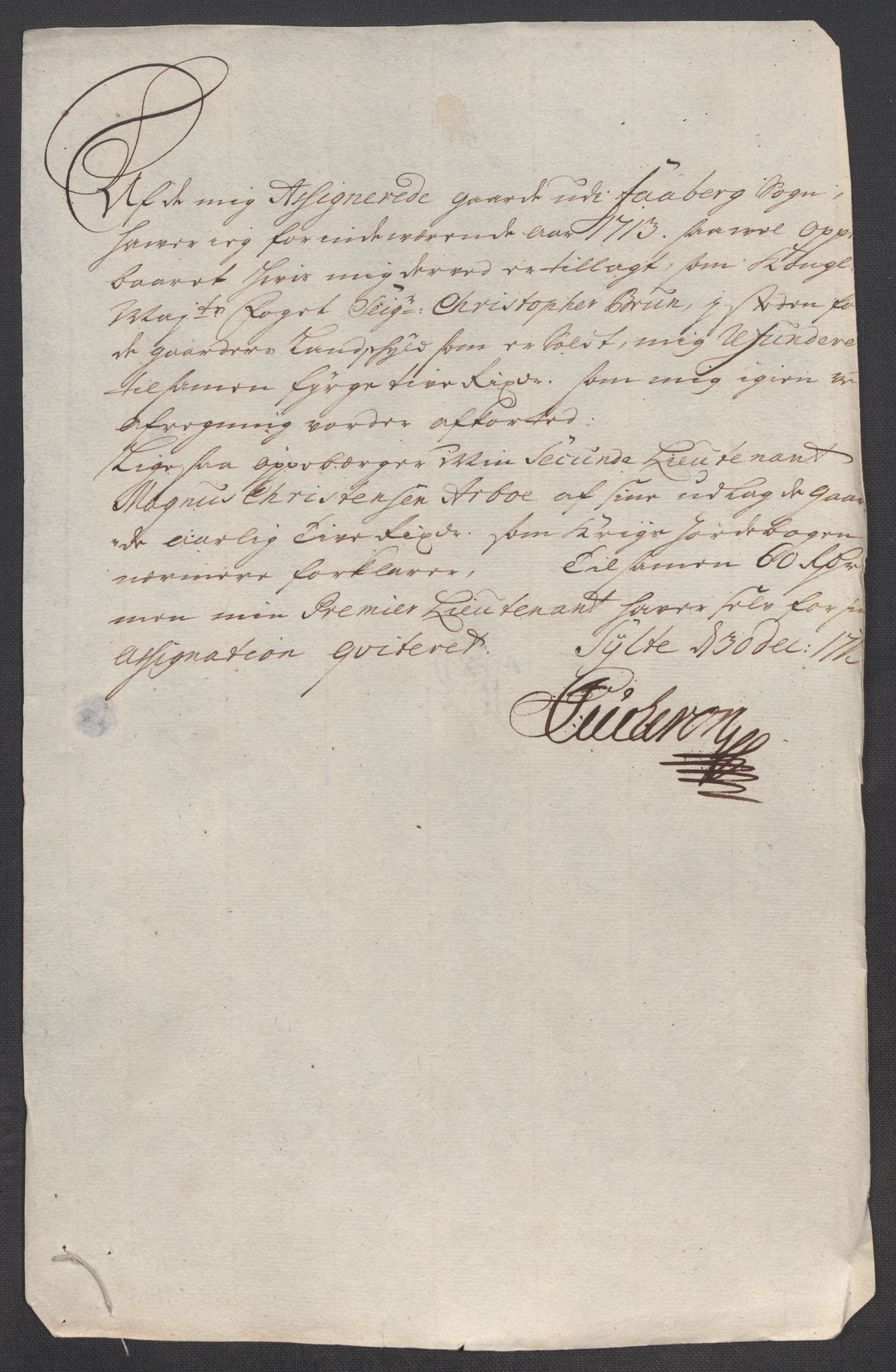 Rentekammeret inntil 1814, Reviderte regnskaper, Fogderegnskap, AV/RA-EA-4092/R17/L1182: Fogderegnskap Gudbrandsdal, 1713, s. 452