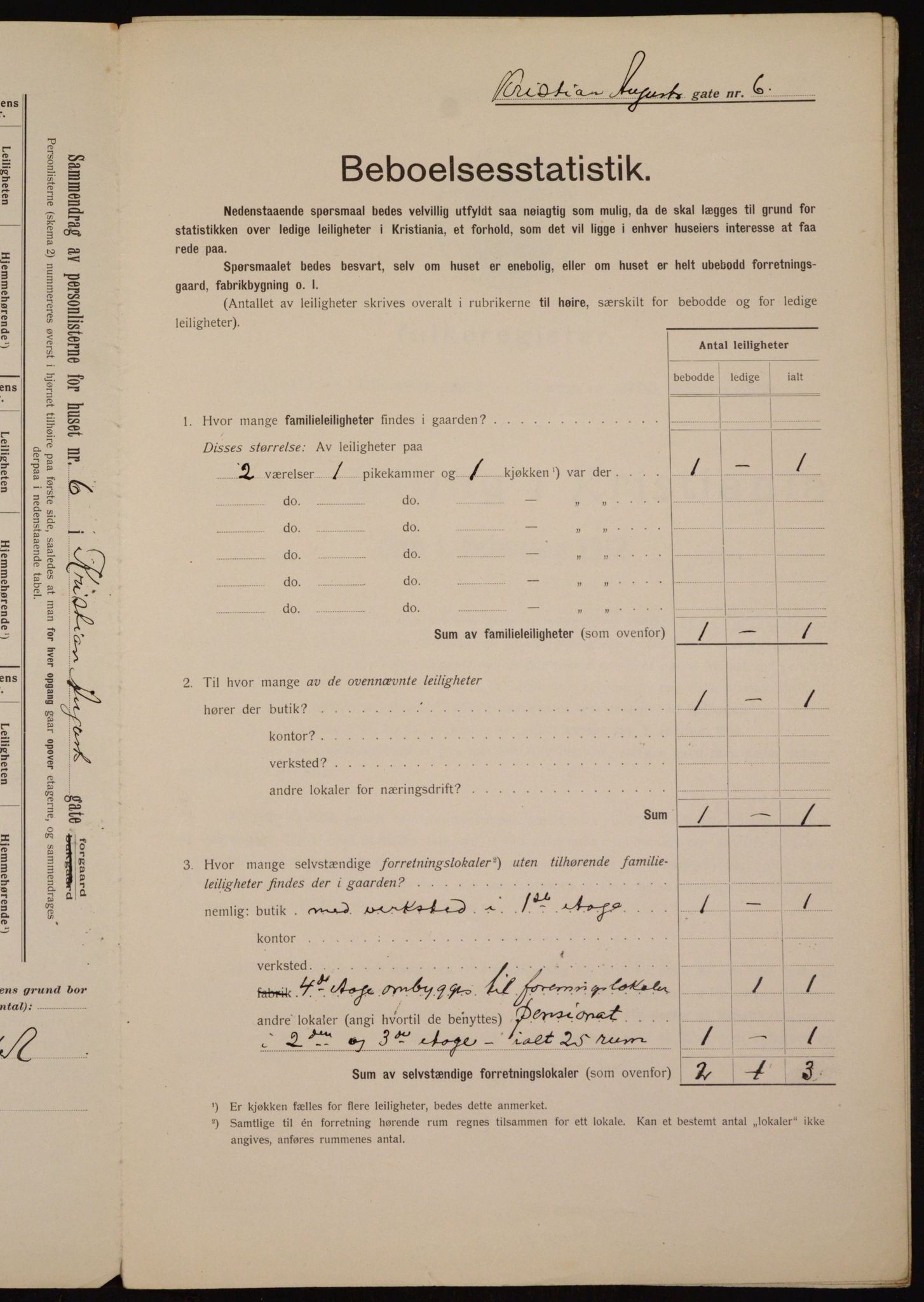 OBA, Kommunal folketelling 1.2.1912 for Kristiania, 1912, s. 54218