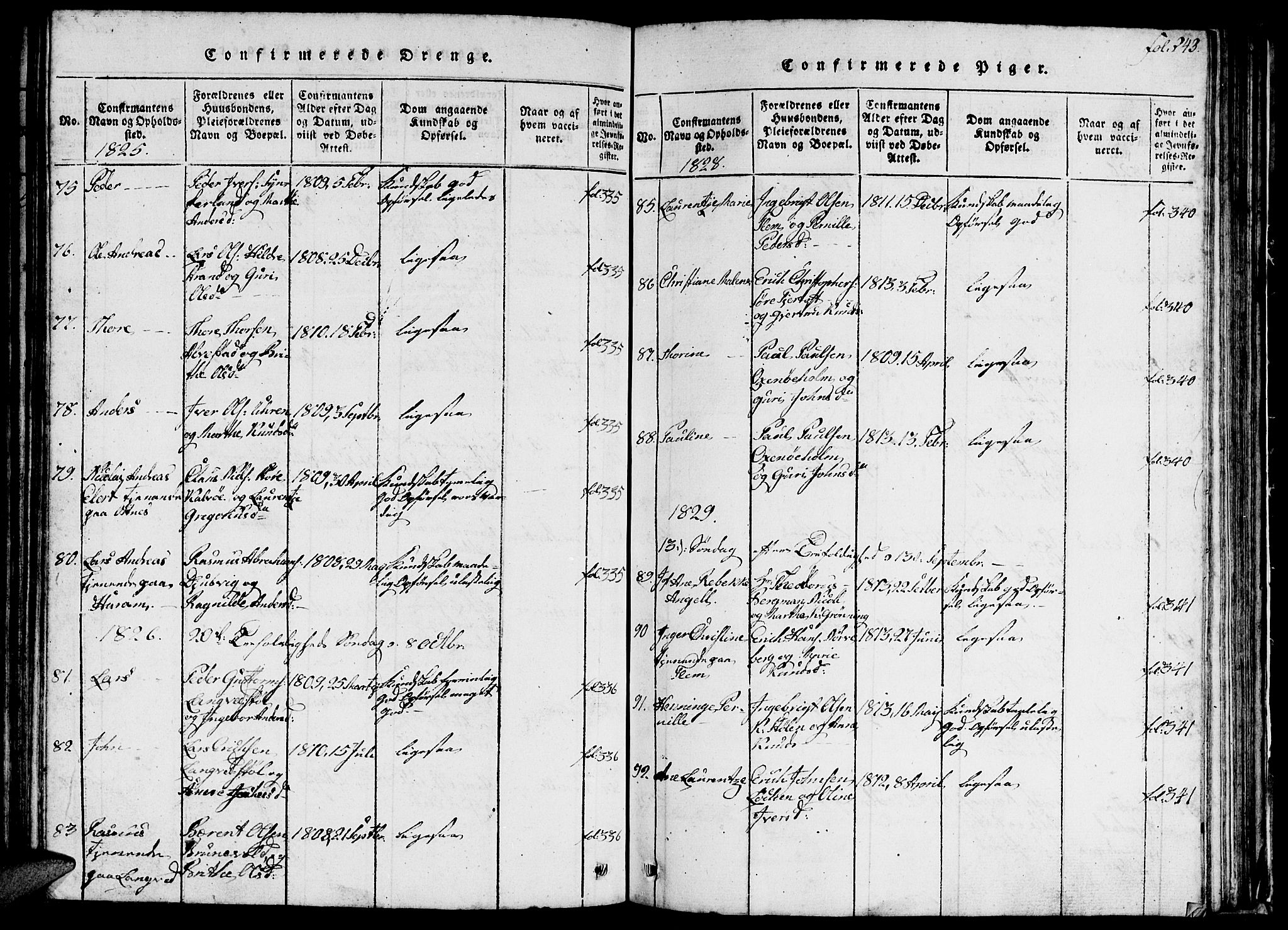 Ministerialprotokoller, klokkerbøker og fødselsregistre - Møre og Romsdal, SAT/A-1454/536/L0506: Klokkerbok nr. 536C01, 1818-1859, s. 243