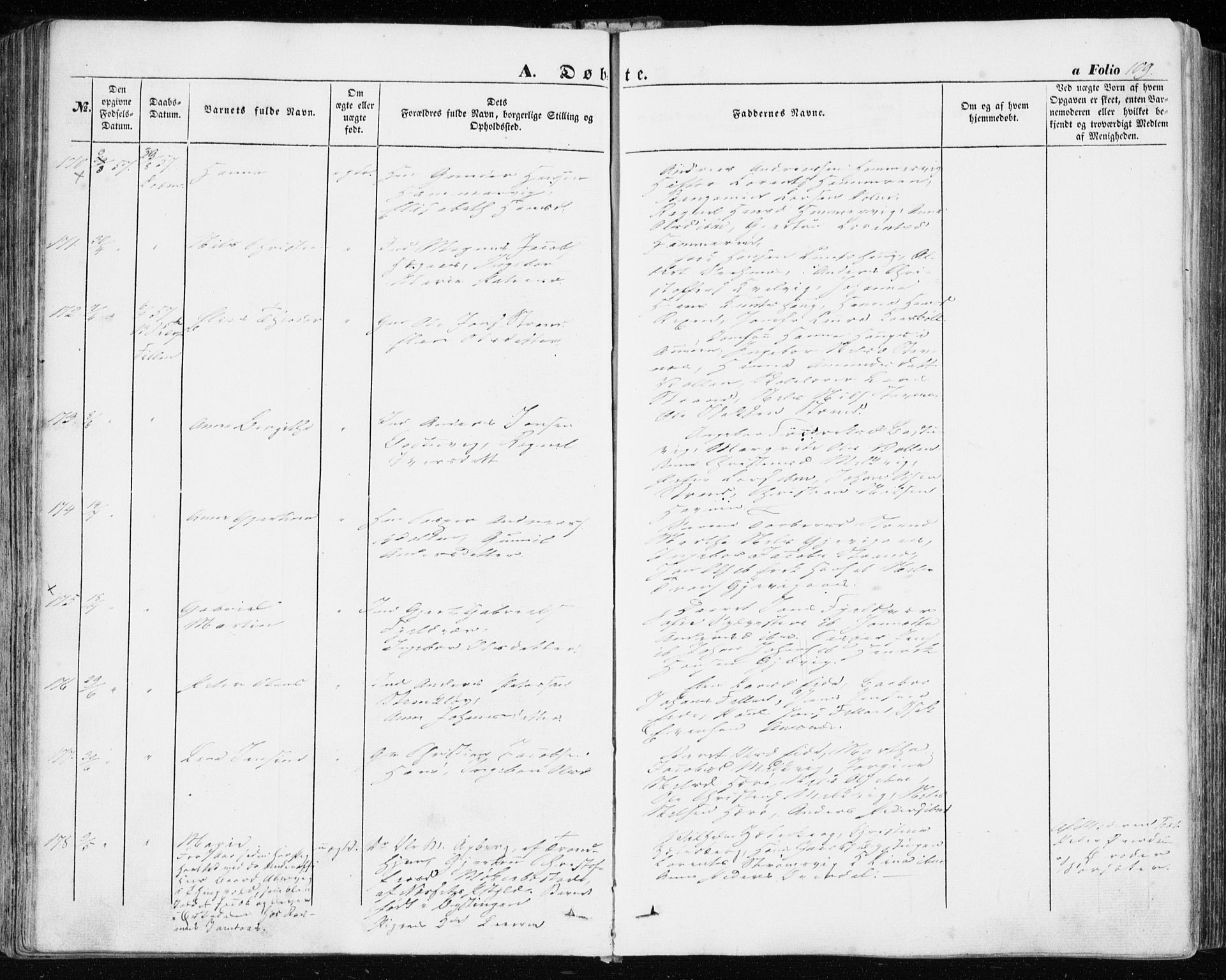 Ministerialprotokoller, klokkerbøker og fødselsregistre - Sør-Trøndelag, SAT/A-1456/634/L0530: Ministerialbok nr. 634A06, 1852-1860, s. 109