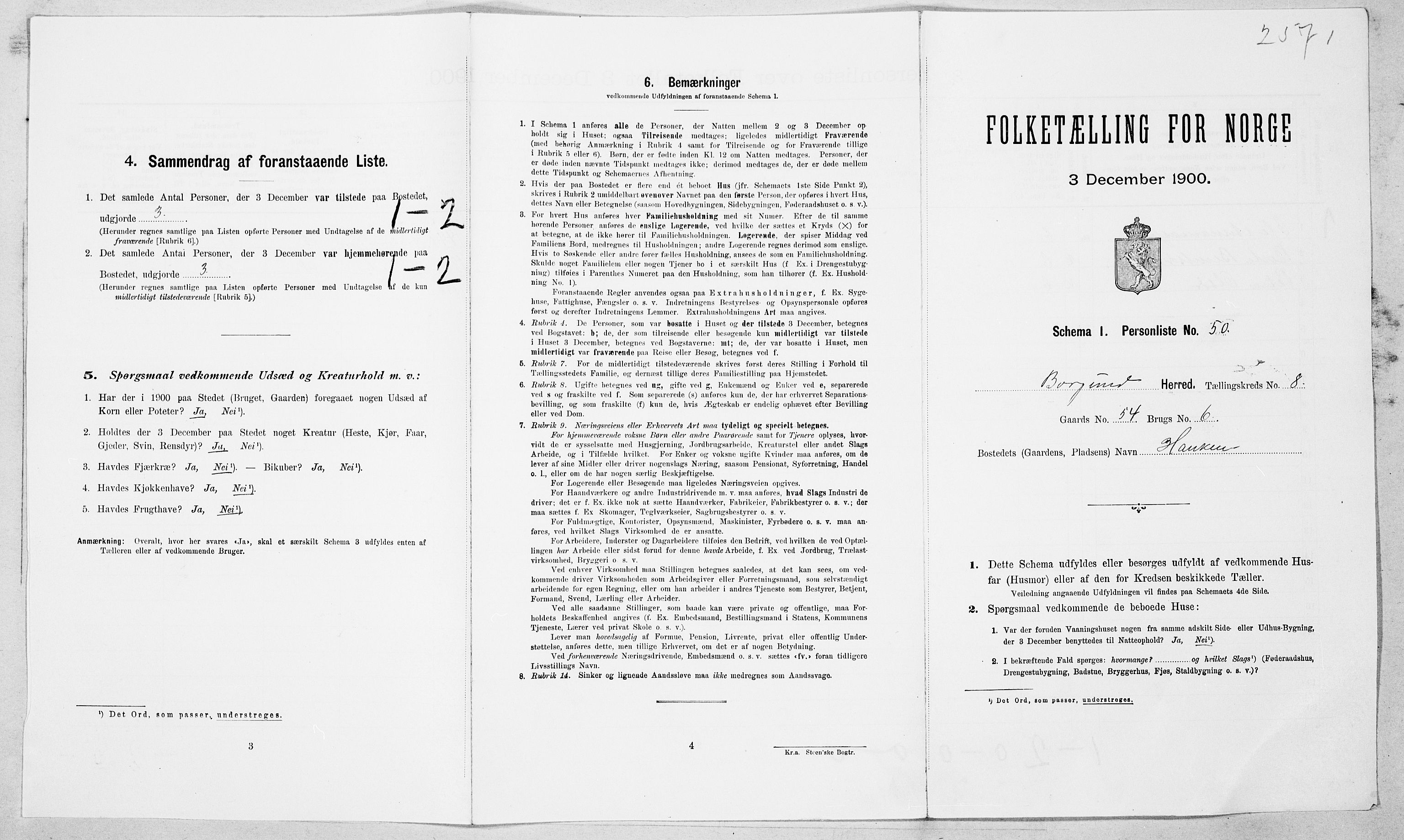 SAT, Folketelling 1900 for 1531 Borgund herred, 1900, s. 905
