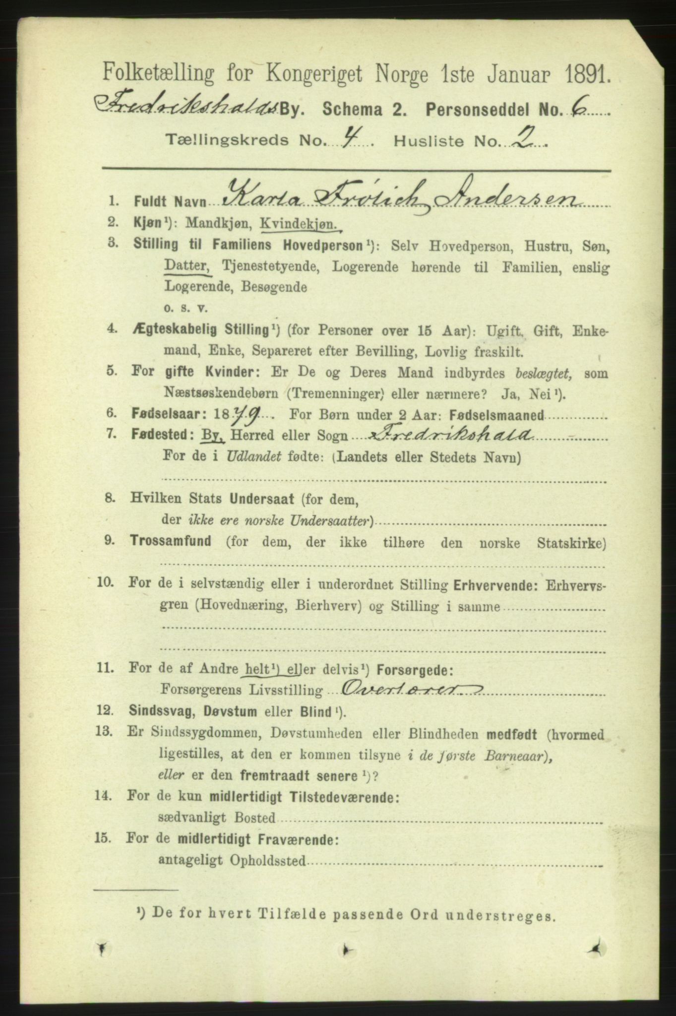 RA, Folketelling 1891 for 0101 Fredrikshald kjøpstad, 1891, s. 3759