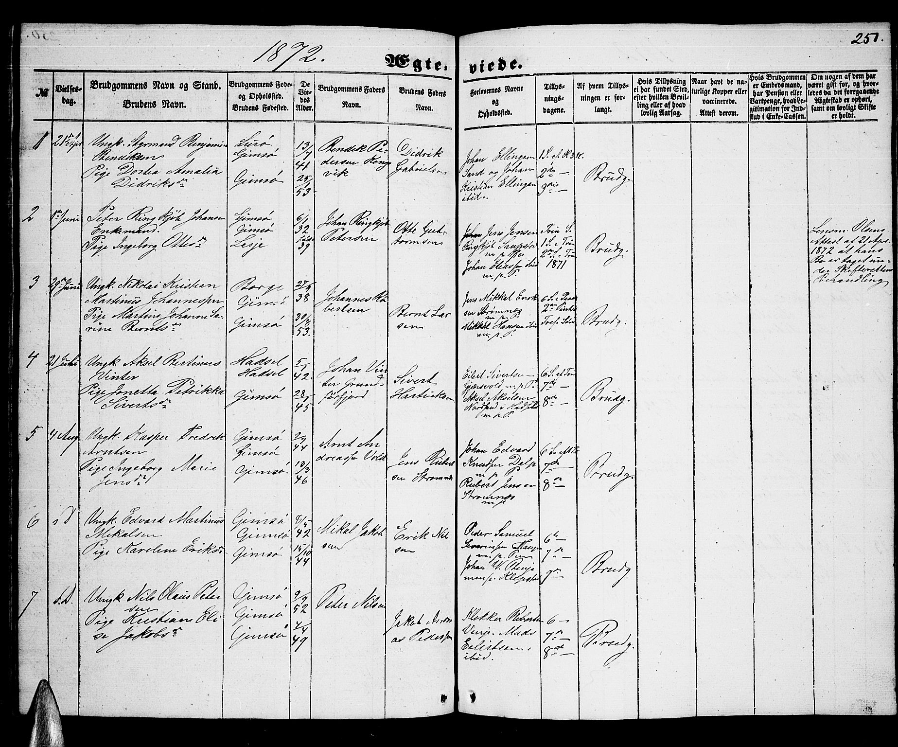 Ministerialprotokoller, klokkerbøker og fødselsregistre - Nordland, SAT/A-1459/876/L1102: Klokkerbok nr. 876C01, 1852-1886, s. 251