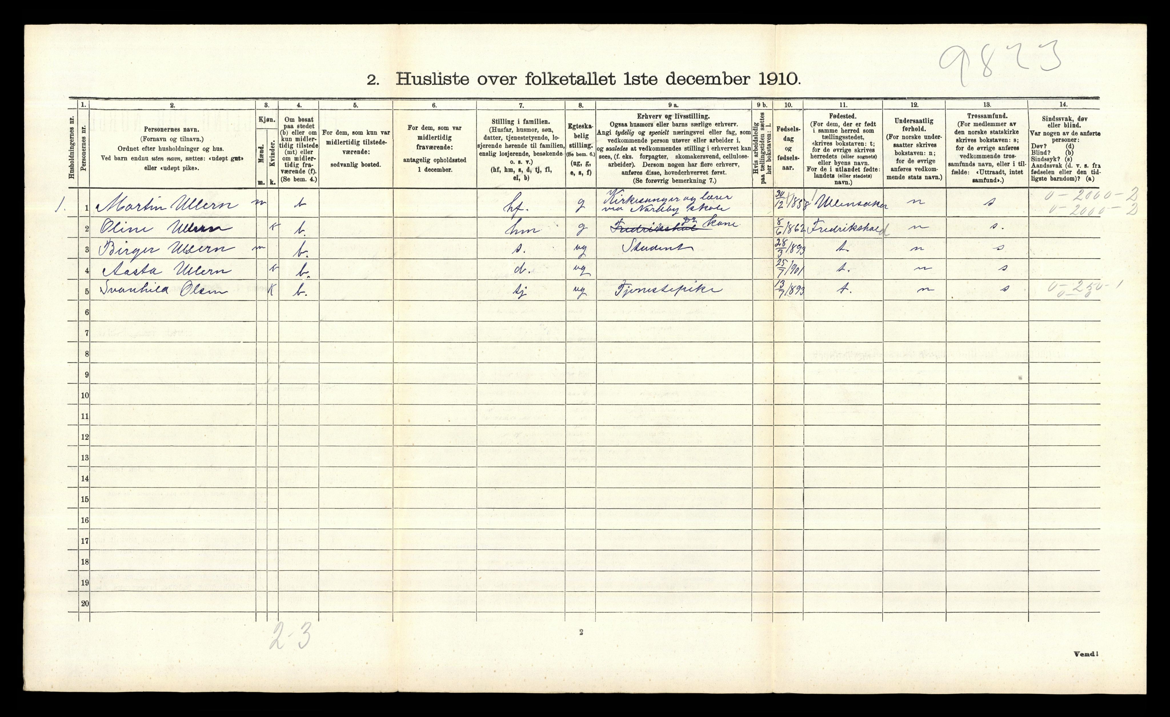 RA, Folketelling 1910 for 0214 Ås herred, 1910, s. 812