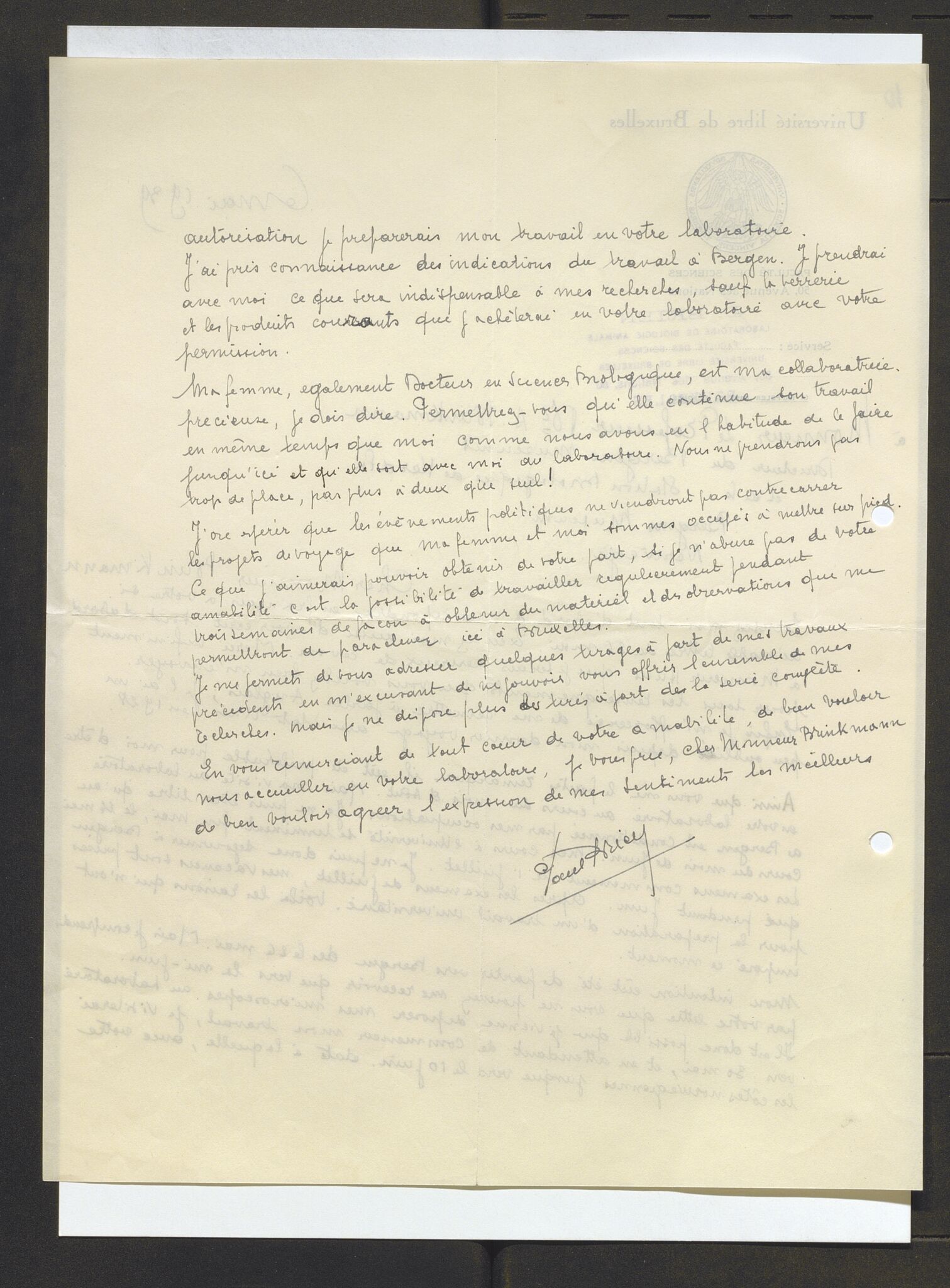 Bergens Museum, AV/SAB-A-17301/13/D/L0002: Korrespondanse , 1928-1940, s. 378