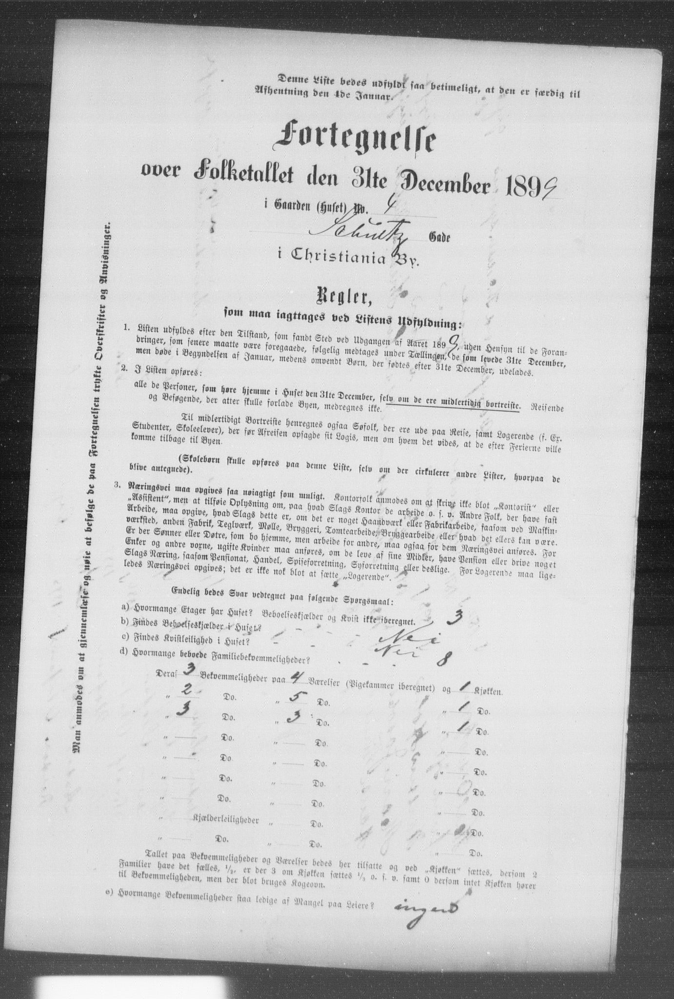 OBA, Kommunal folketelling 31.12.1899 for Kristiania kjøpstad, 1899, s. 11905