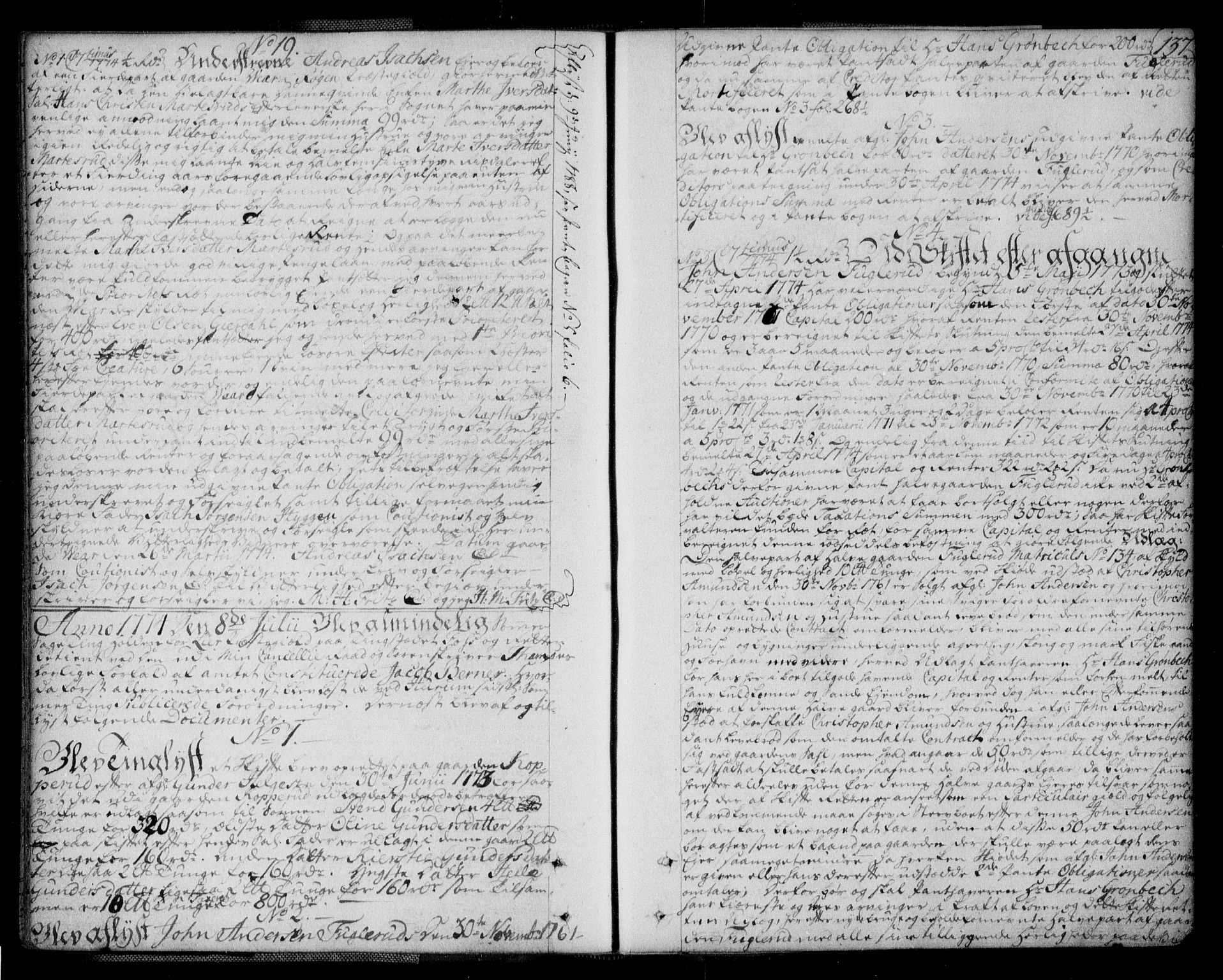 Lier, Røyken og Hurum sorenskriveri, AV/SAKO-A-89/G/Ga/Gaa/L0004a: Pantebok nr. IVa, 1771-1779, s. 137