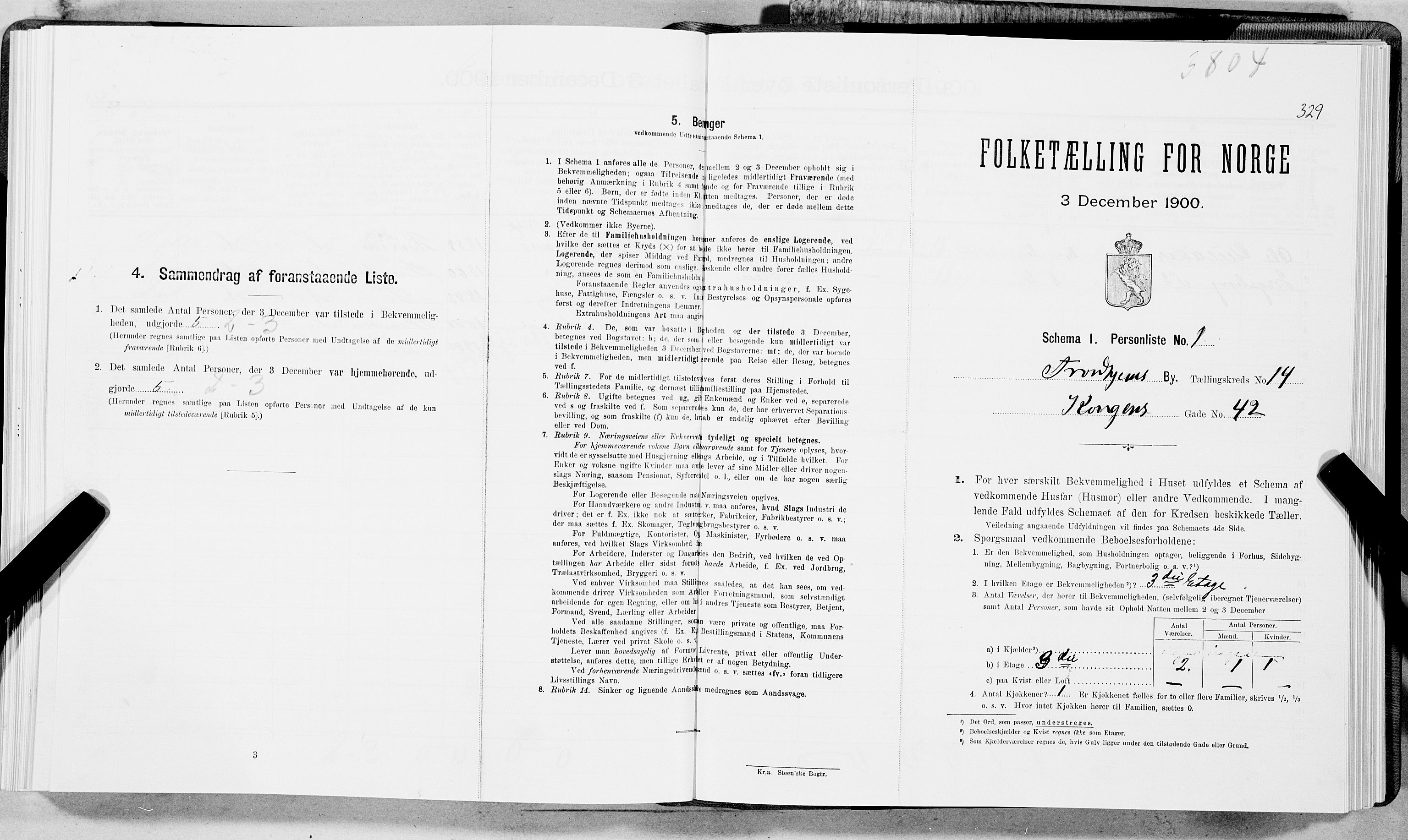 SAT, Folketelling 1900 for 1601 Trondheim kjøpstad, 1900, s. 2367