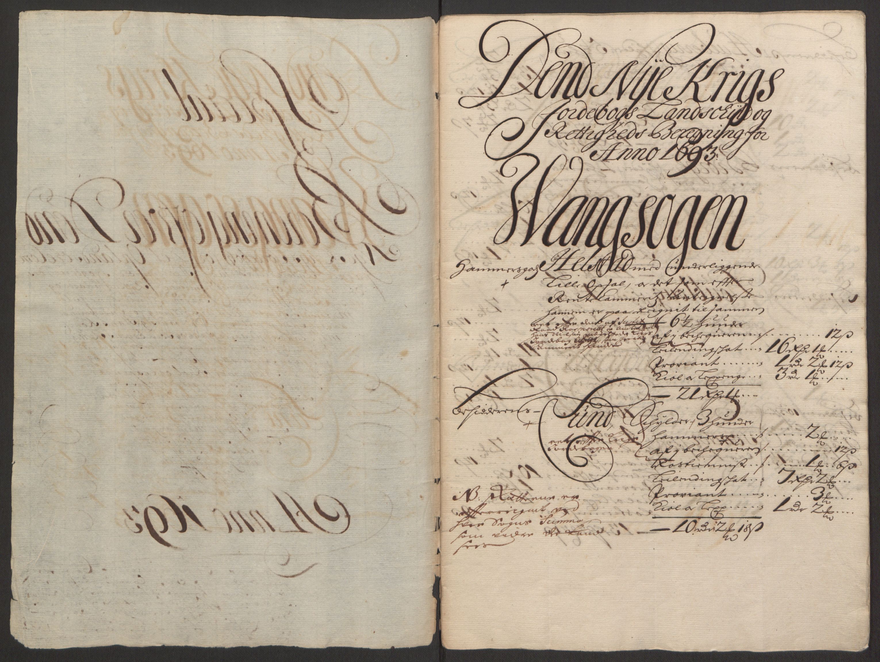 Rentekammeret inntil 1814, Reviderte regnskaper, Fogderegnskap, RA/EA-4092/R16/L1034: Fogderegnskap Hedmark, 1693, s. 133